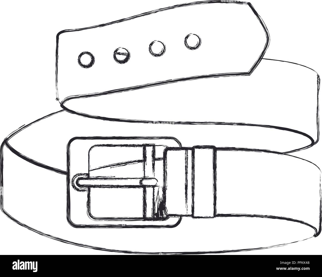 Männliche elegante Gürtel Symbol Stock Vektor