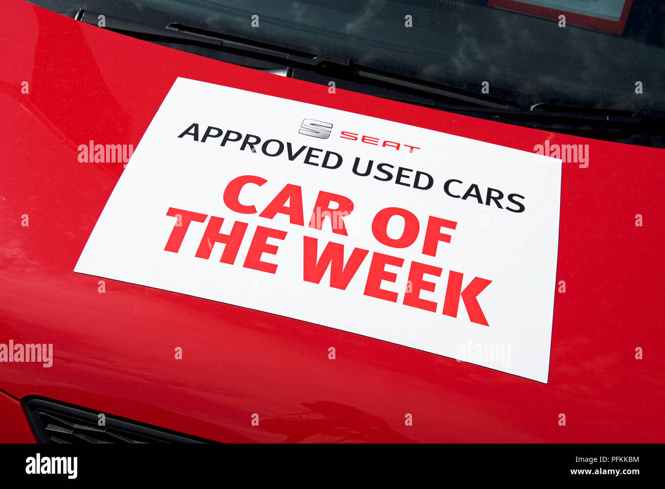 Sign-Auto der Woche - bei Citroen Händler, England Großbritannien Stockfoto