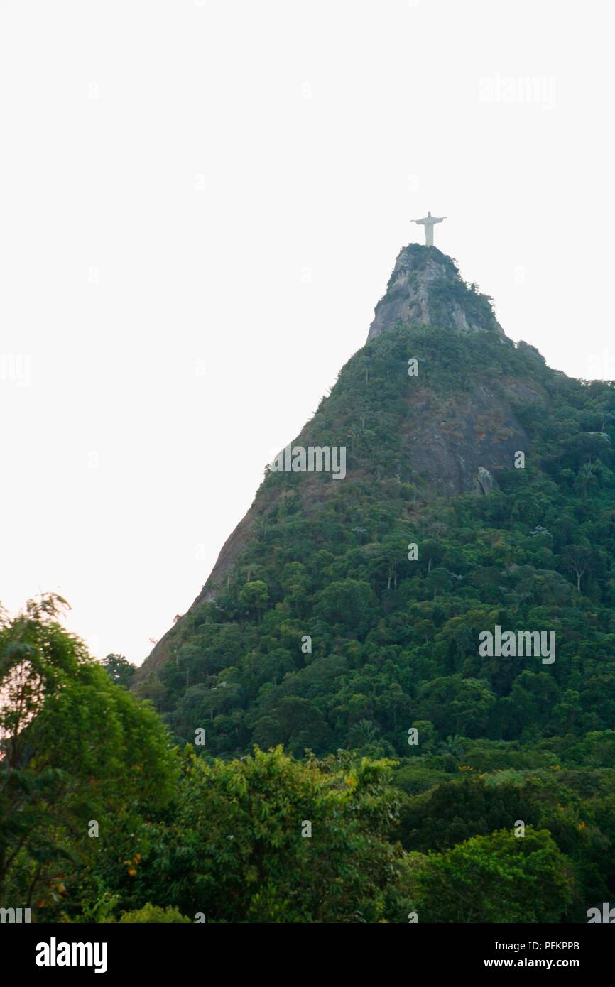 Brasilien, Rio de Janeiro, Cristo Redentor auf dem Gipfel des Corcovado Stockfoto