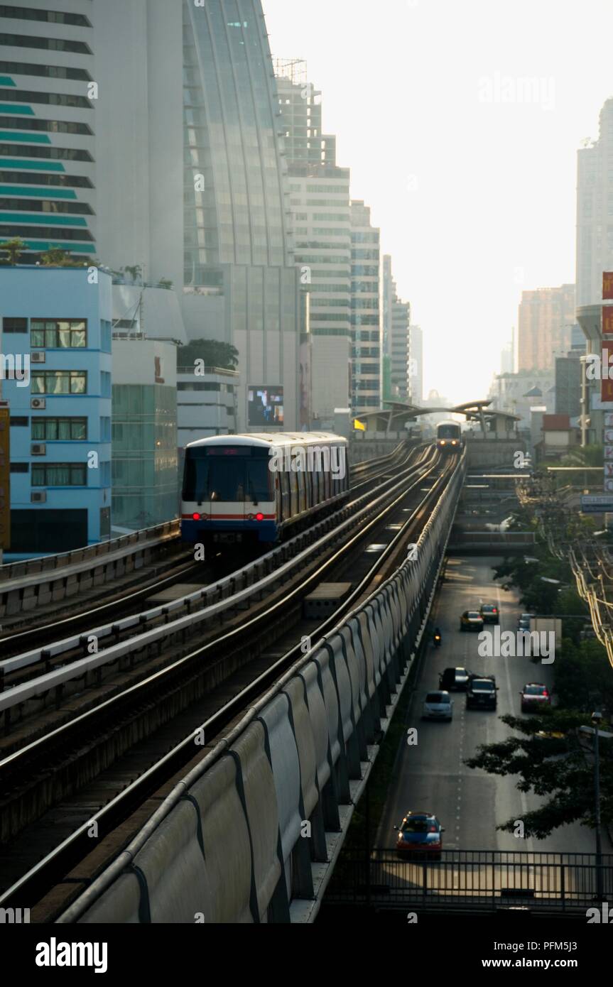 Thailand, Bangkok, Hochbahn Stockfoto