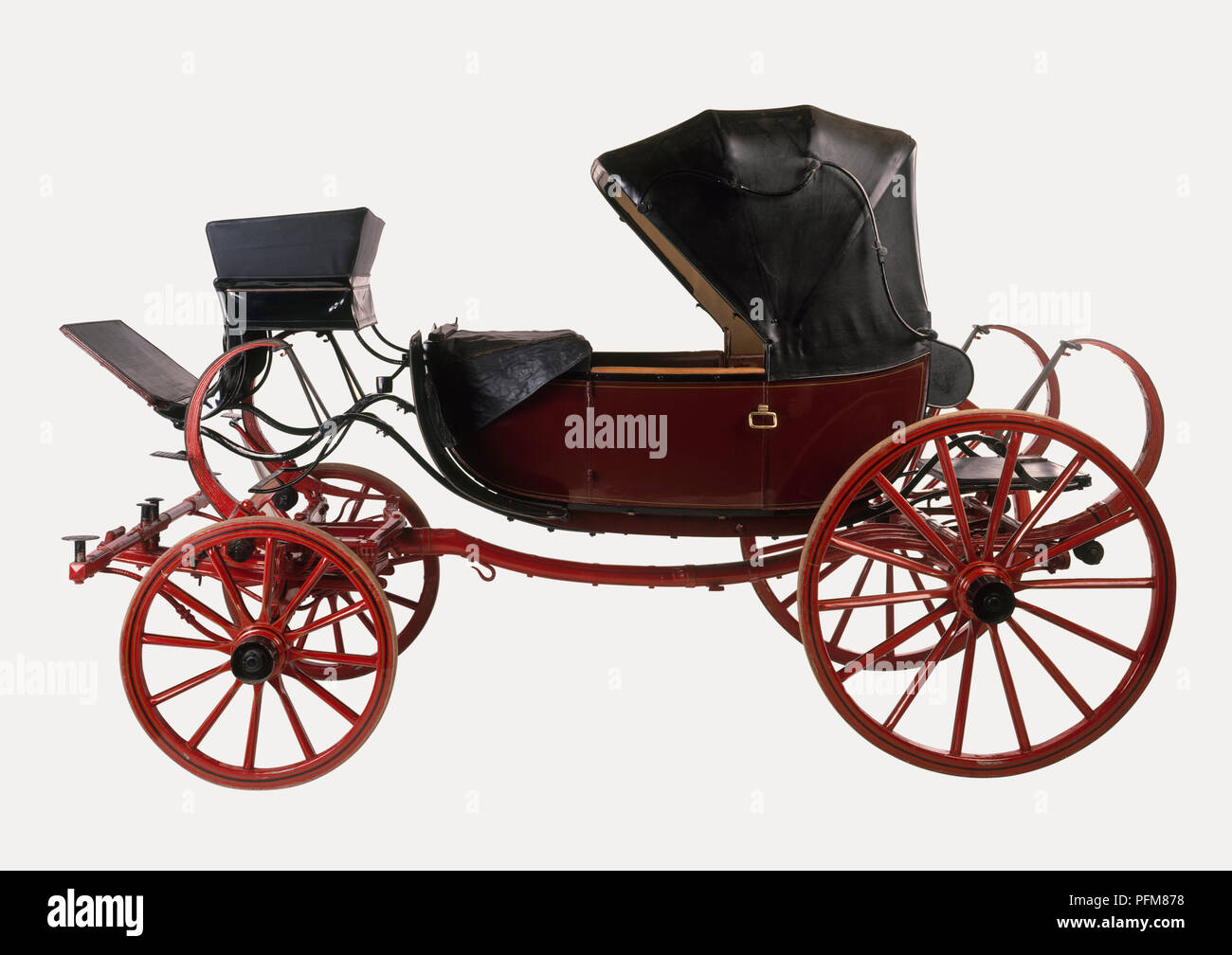 Horse-drawn barouche, 19. Jahrhundert Stockfoto