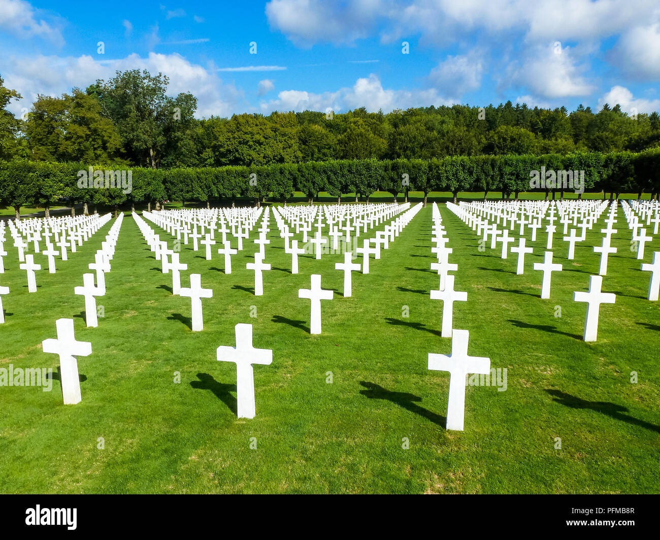 Amerikanische Soldatenfriedhof in Romagne sous Montfaucon in Argonne, Frankreich Stockfoto