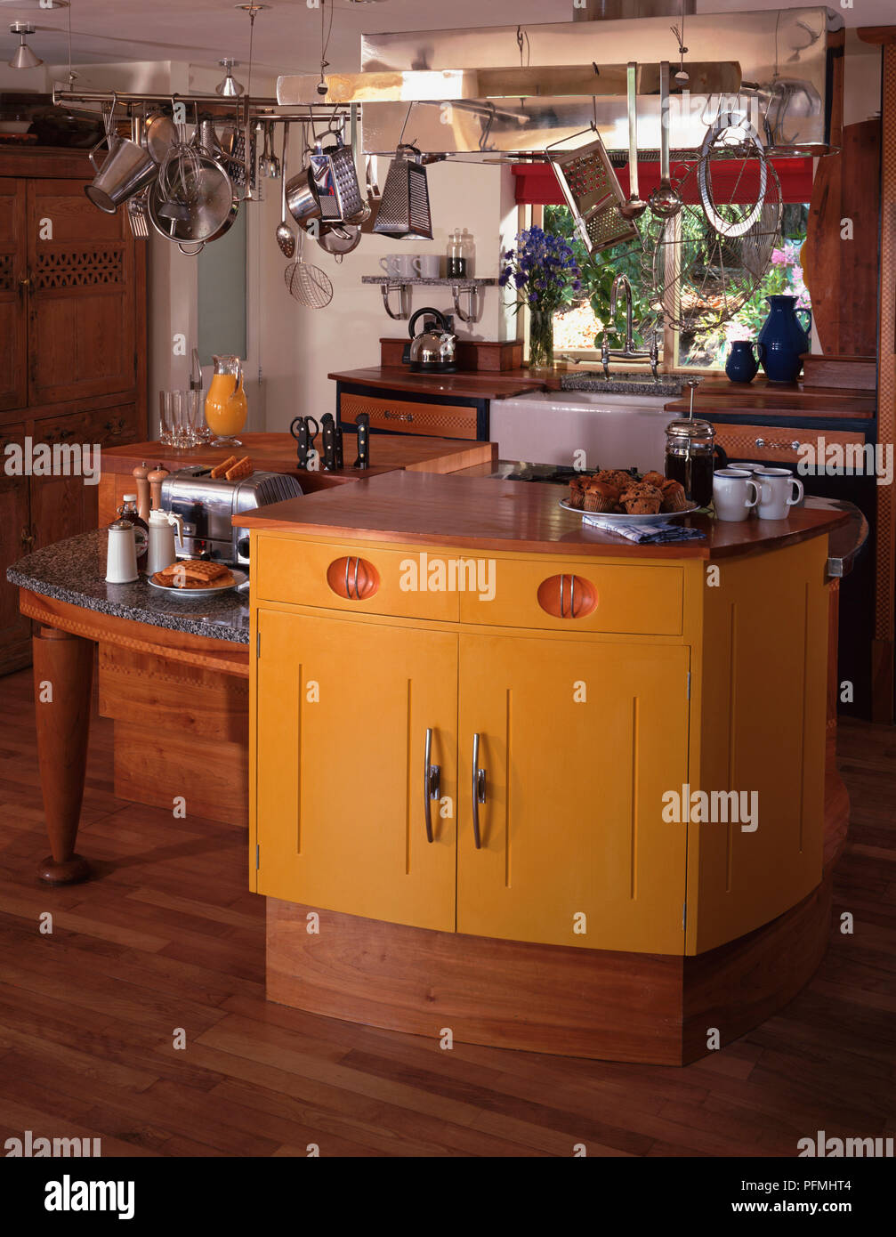 Stand-alone-Arbeitsbereich in der Küche. Stockfoto