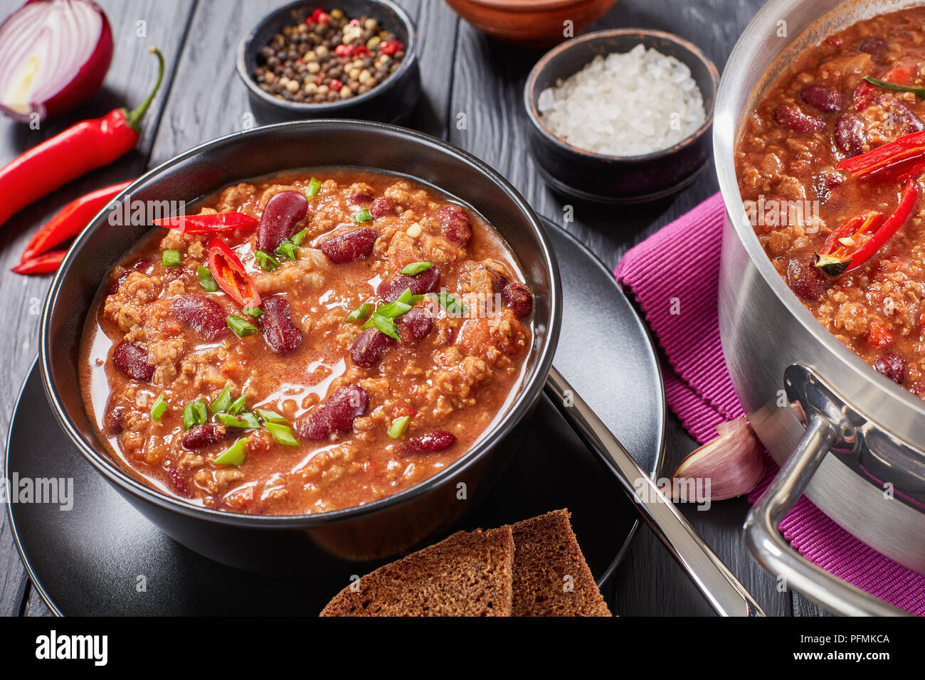 Kidneybohnen In Chili Con Carne Stockfotos und -bilder Kaufen - Alamy