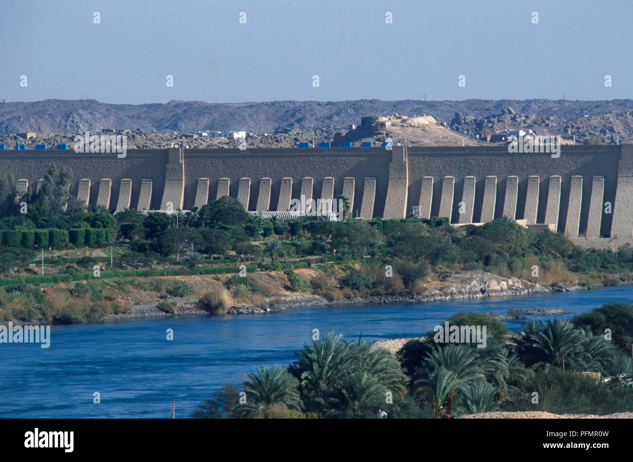 Ägypten, Assuan Staudamm, die 1902 abgeschlossen Stockfoto