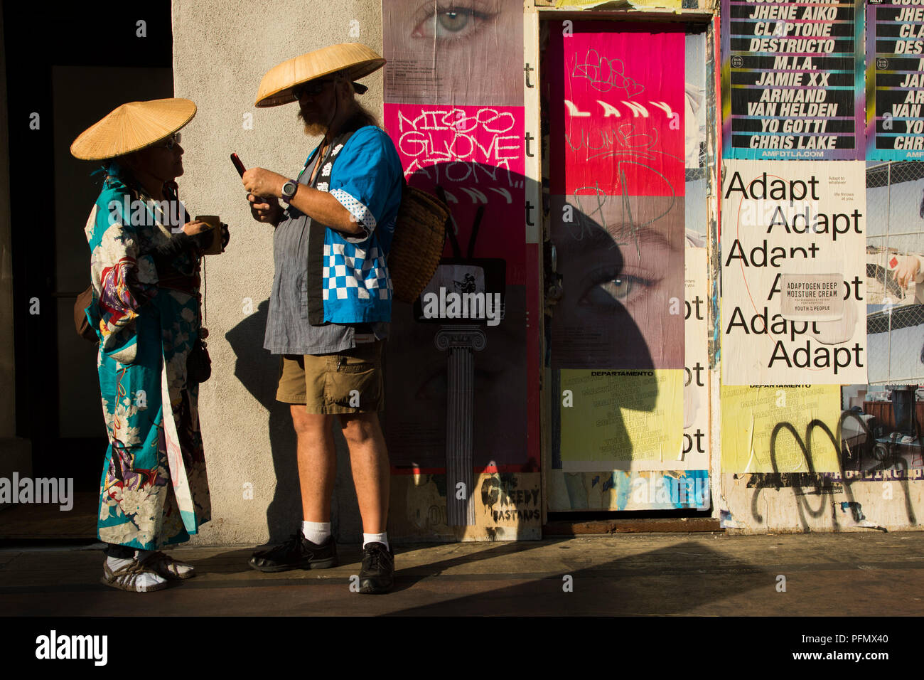 Nisei Woche Grand Parade, Japan Town, Los Angeles, Kalifornien, USA Stockfoto