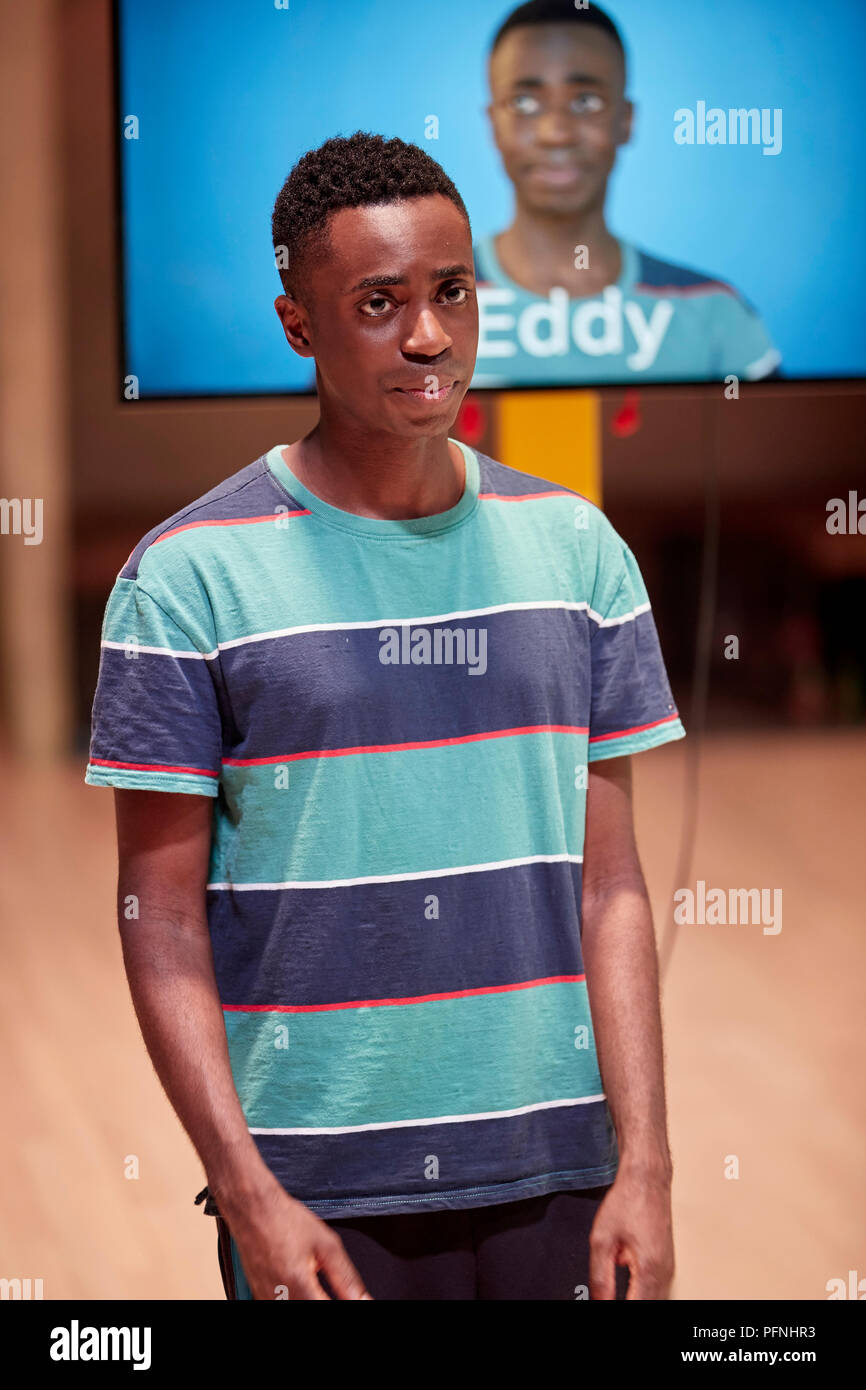 Edinburgh, Großbritannien. 21. August 2018. Das Ende von Eddy in Edinburgh International Festival Credit: Andrew Eaton/Alamy Leben Nachrichten. Stockfoto