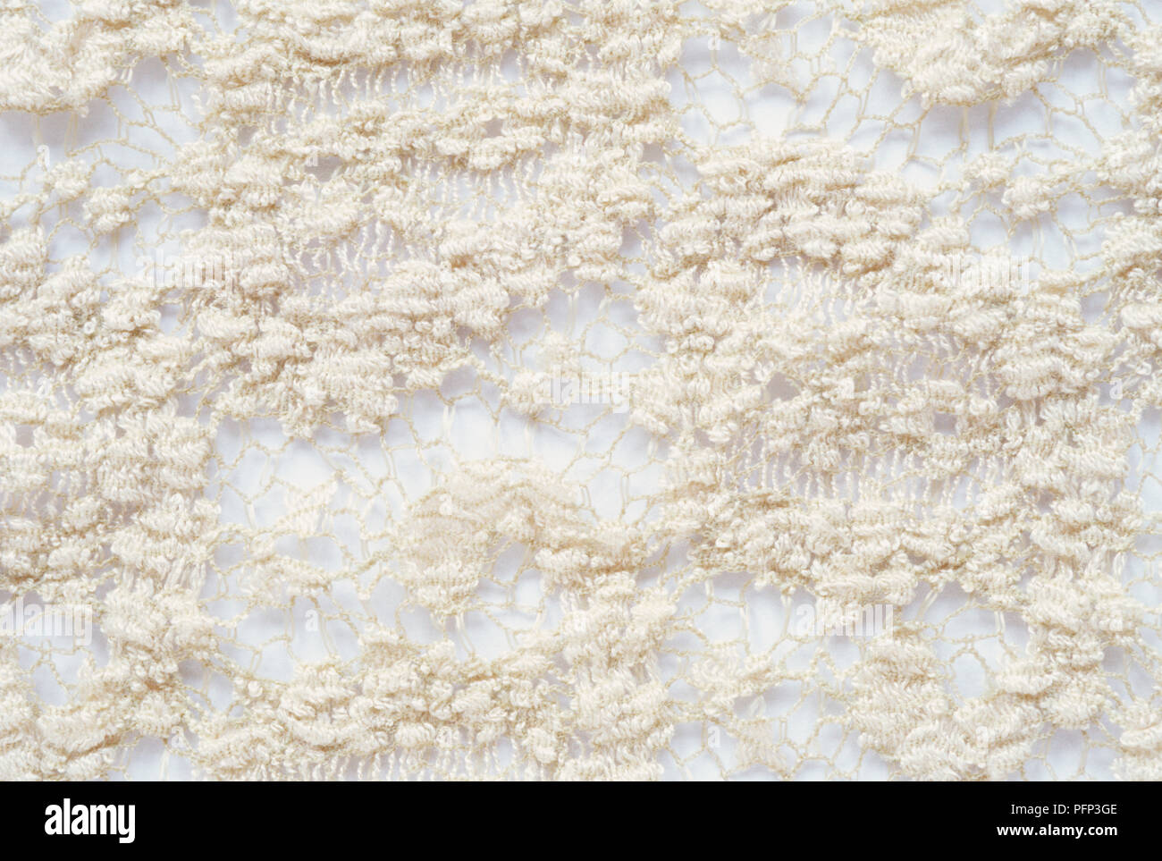 White Lace Fabric, in der Nähe Stockfoto