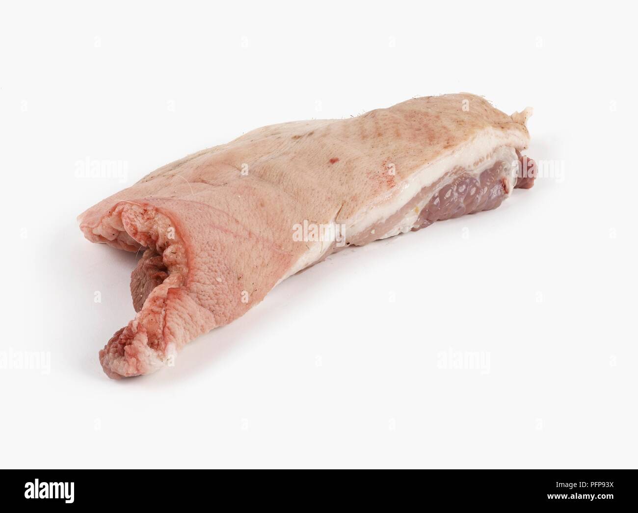 Rohe Schwein Backe Stockfoto