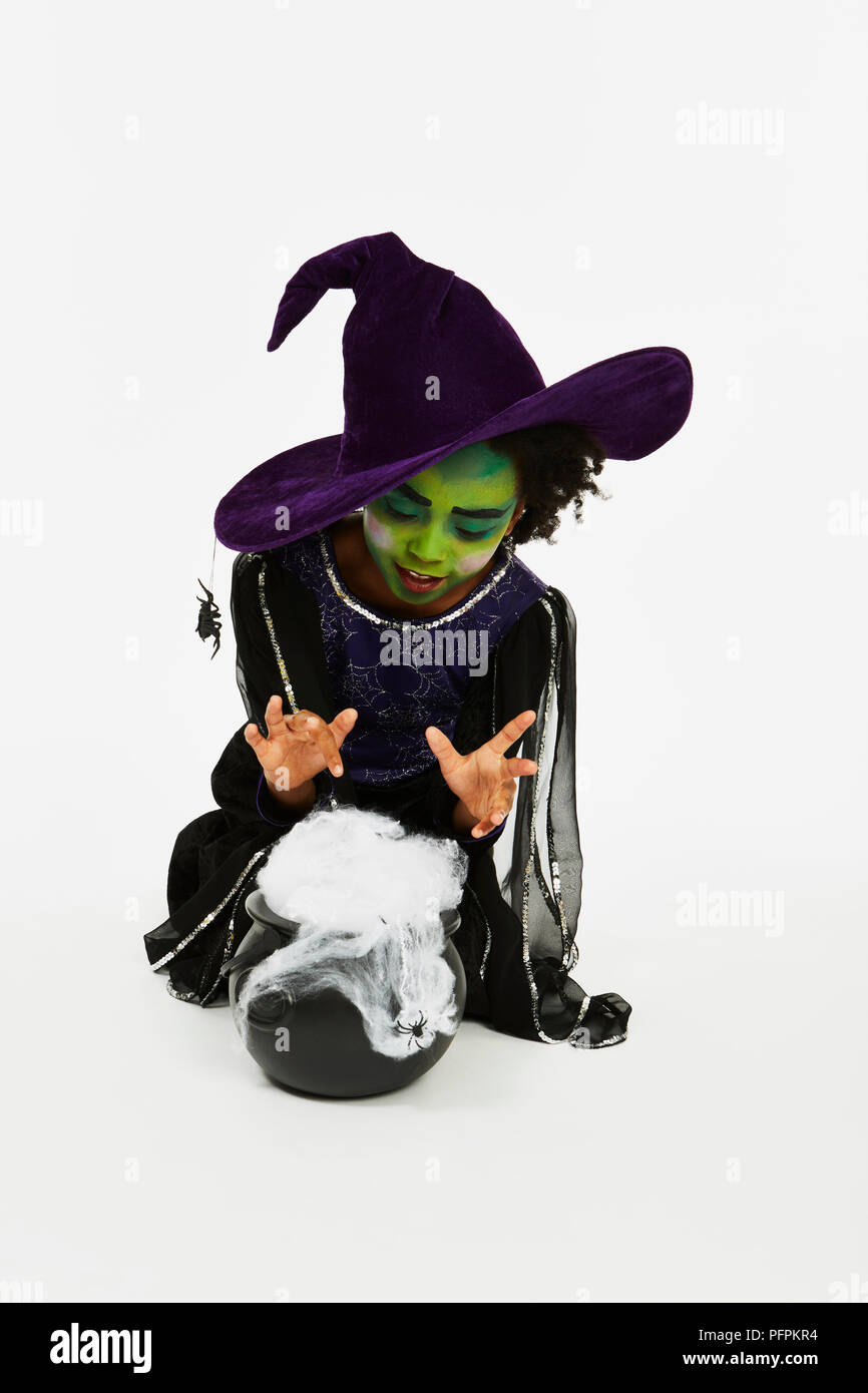 Halloween-Hexe Stockfoto