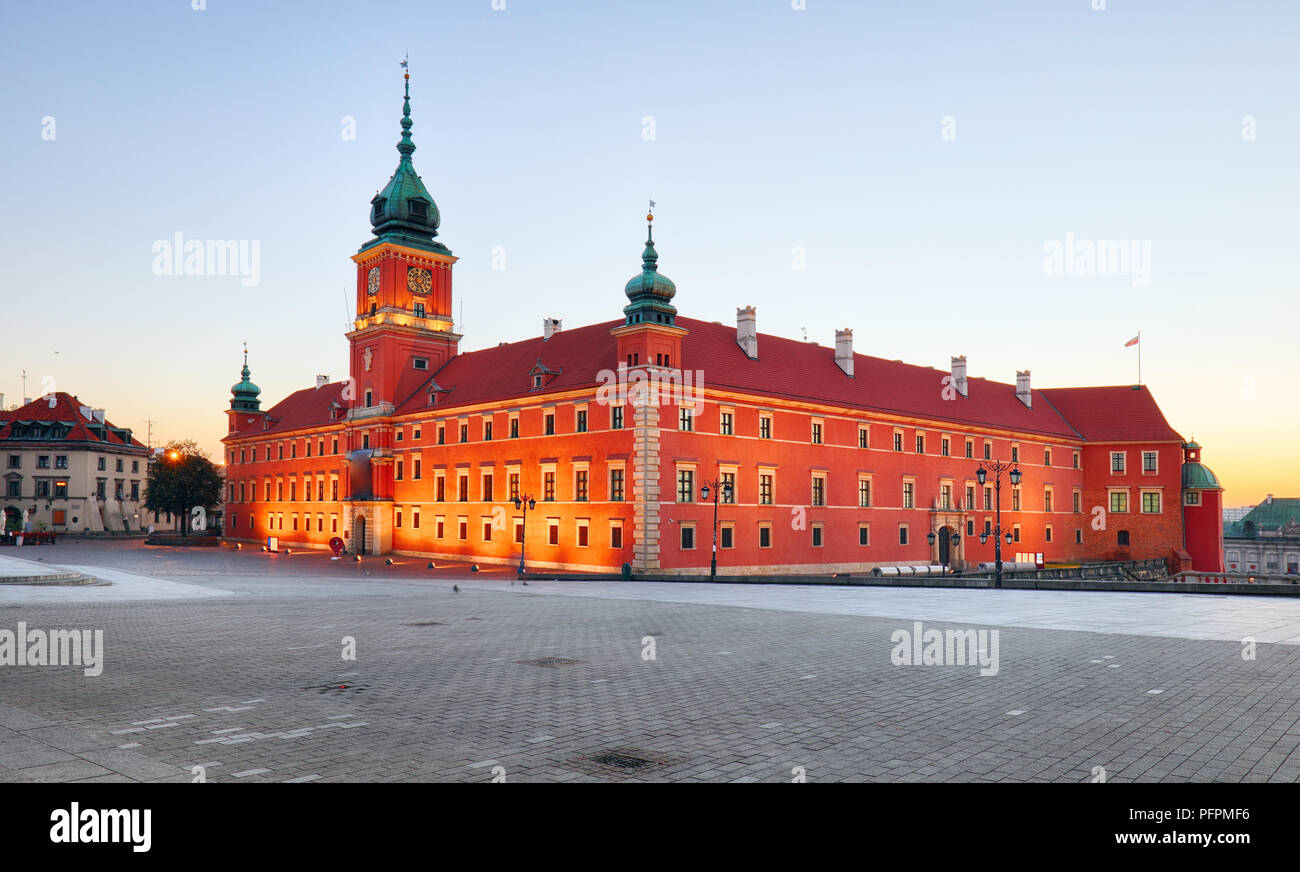 Königsschloss in Warschau, Polen Stockfoto