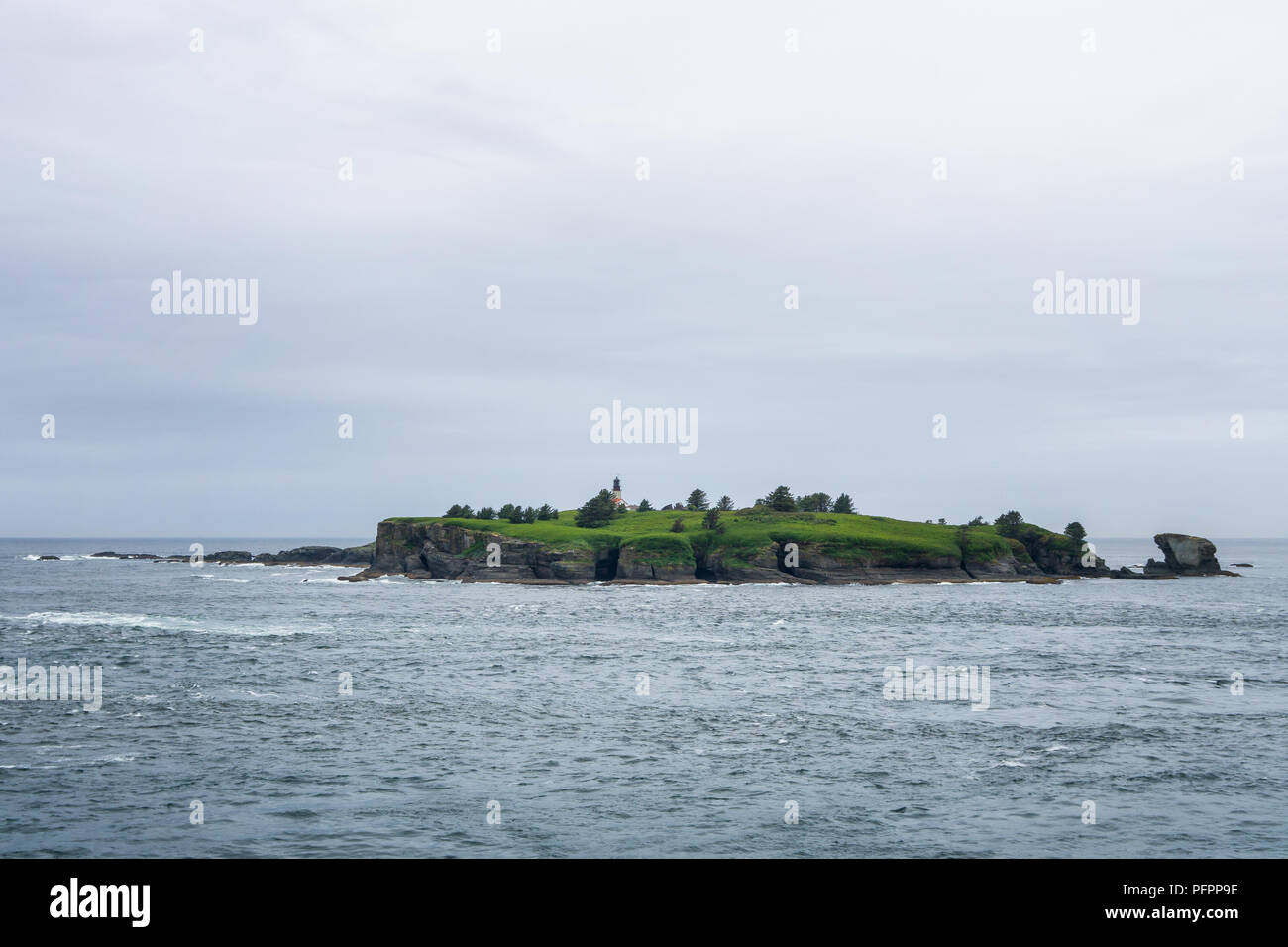 Tatoosh Island, Cape Flattery, Makah Reservierung, Olympic Peninsula, Washington State, USA. Stockfoto