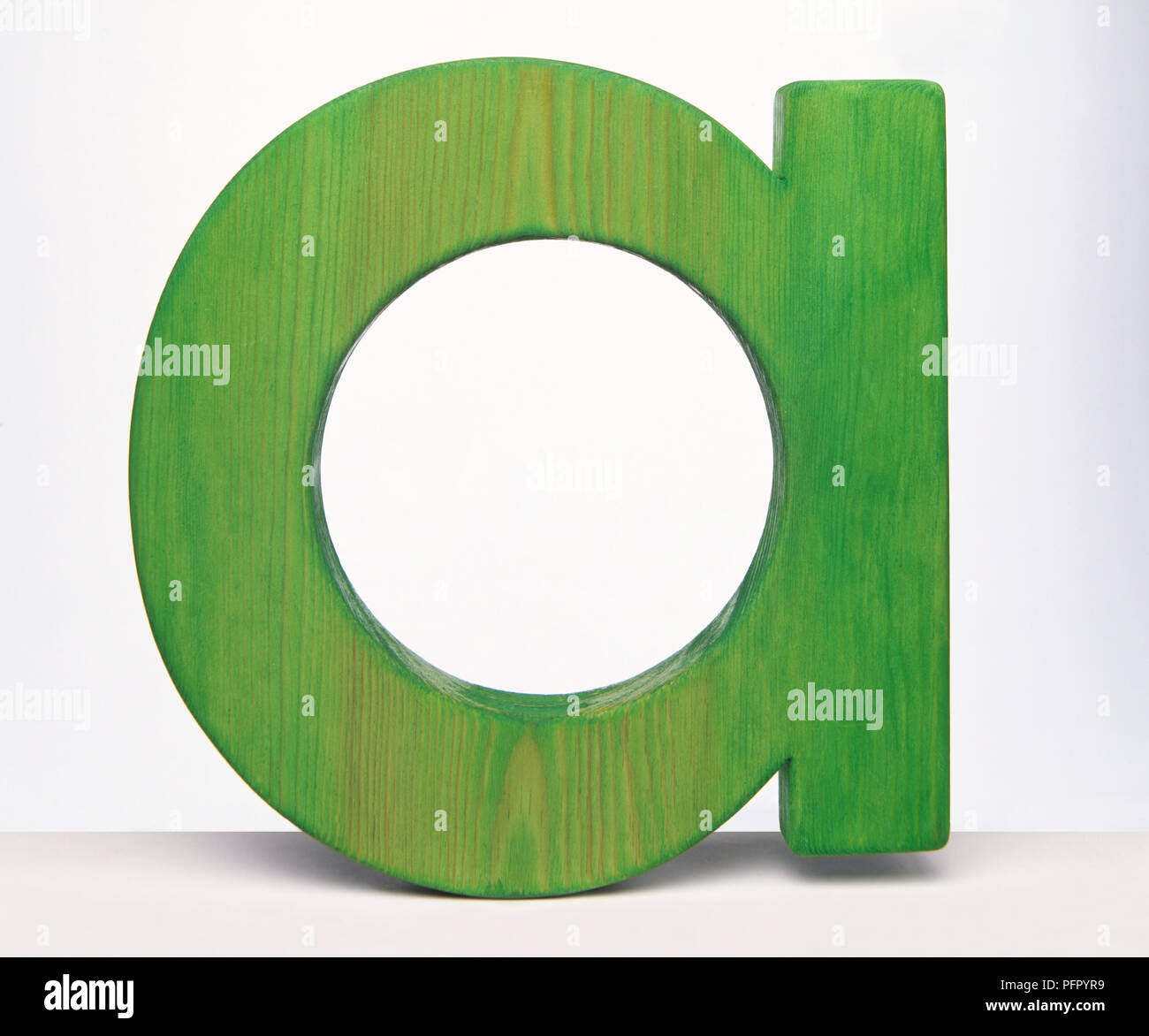 Grünen Buchstaben ein (Kleinschreibung) Stockfoto
