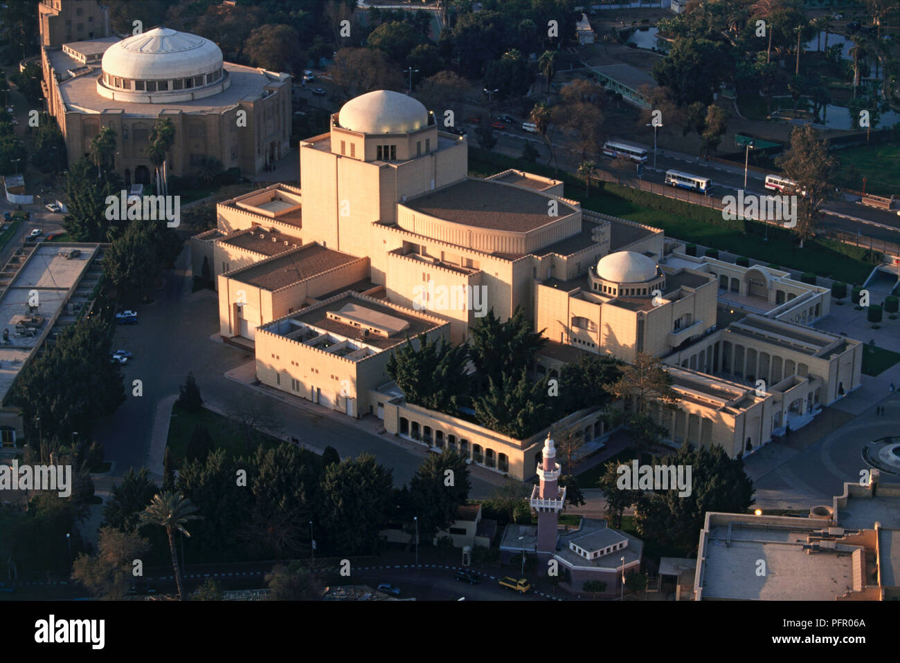 Ägypten, Kairo, Kairo Opera House auf der Insel Gezira, vom Kairo Tower gesehen Stockfoto
