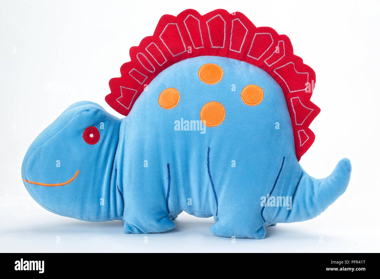 Blau Spielzeug Dinosaurier, Seitenansicht Stockfoto