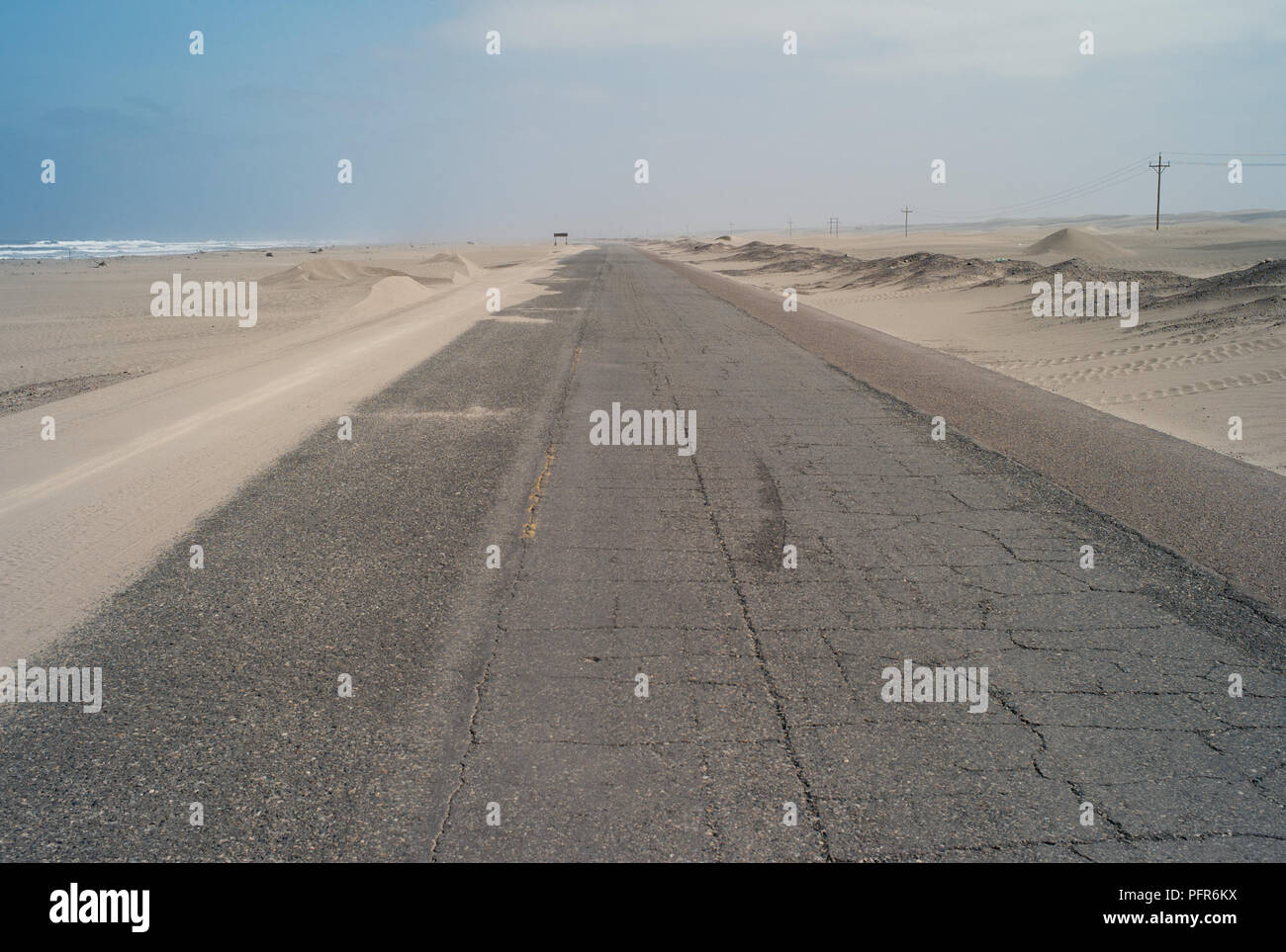 Pan American Highway südlich von Nazca, Peru Stockfoto