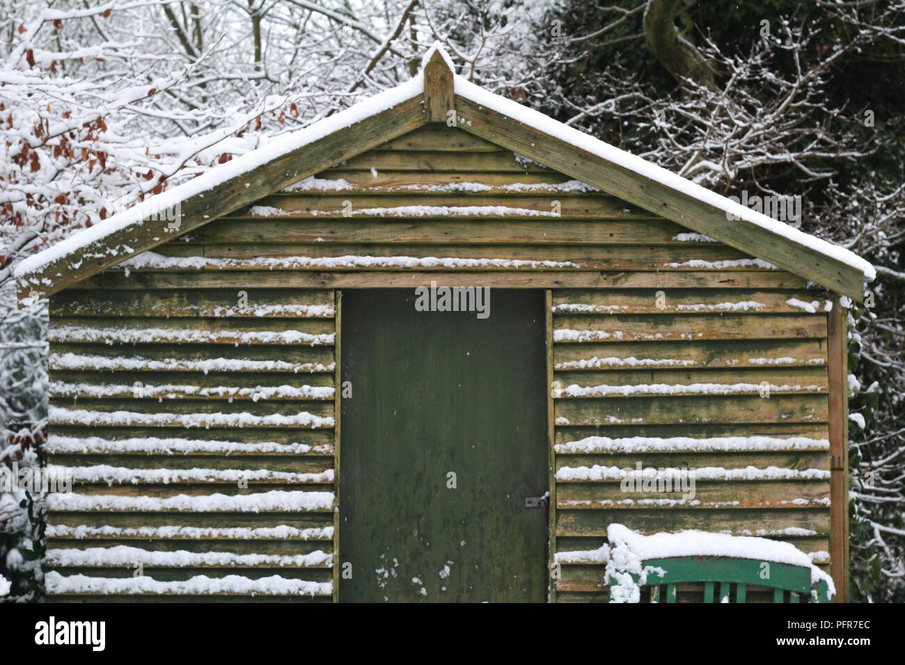 Schnee in Yorkshire Stockfoto