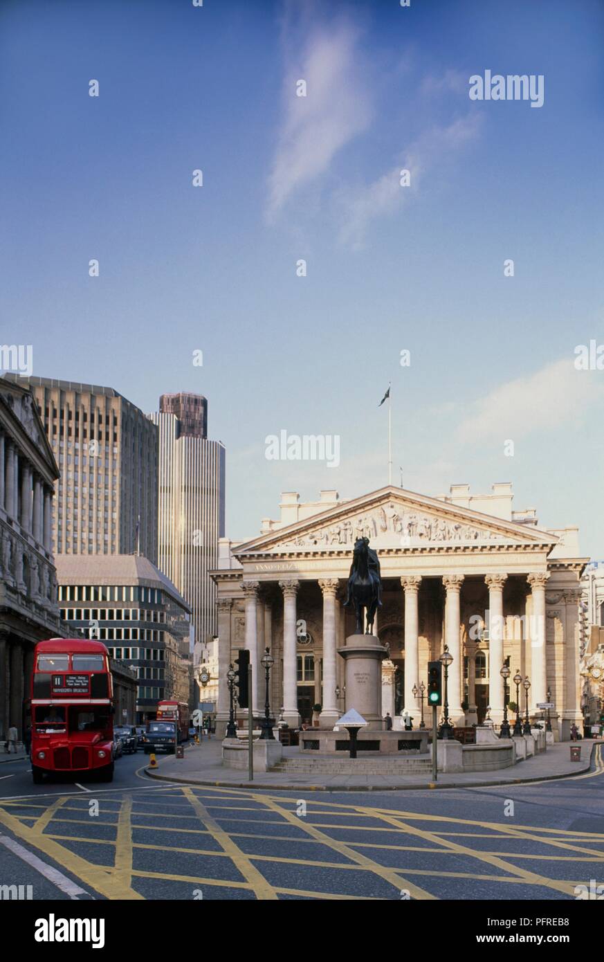 Grossbritannien, England, London, City of London, Royal Exchange Gebäude Stockfoto