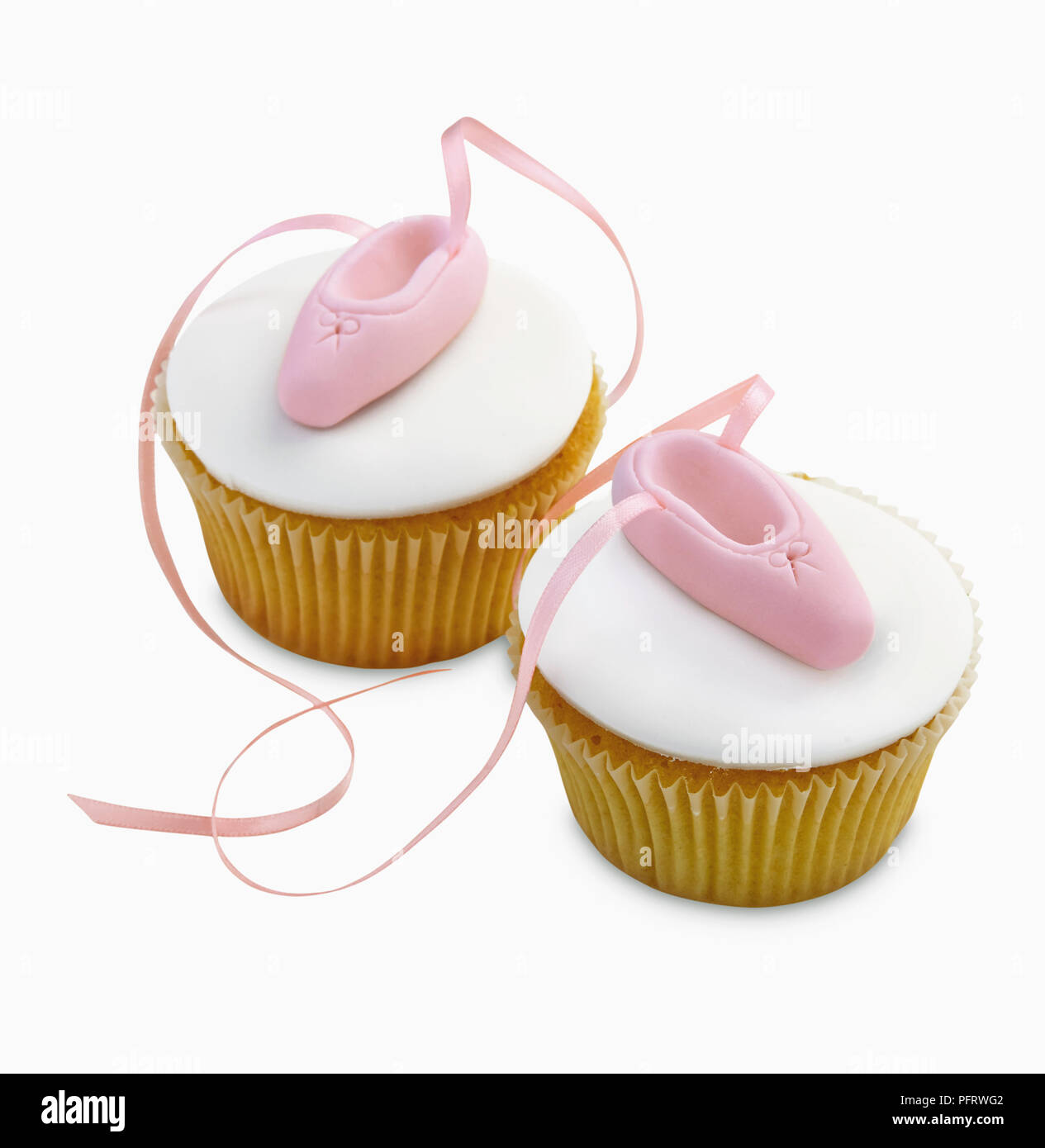 Ballett Cupcakes Stockfoto