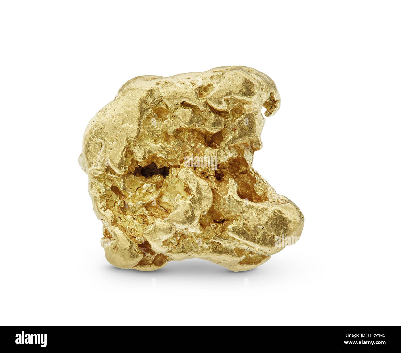 Juwel Gold Nugget Raw Stockfoto