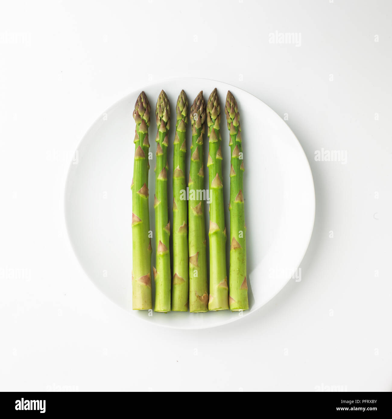 Spargel auf Display Stockfoto