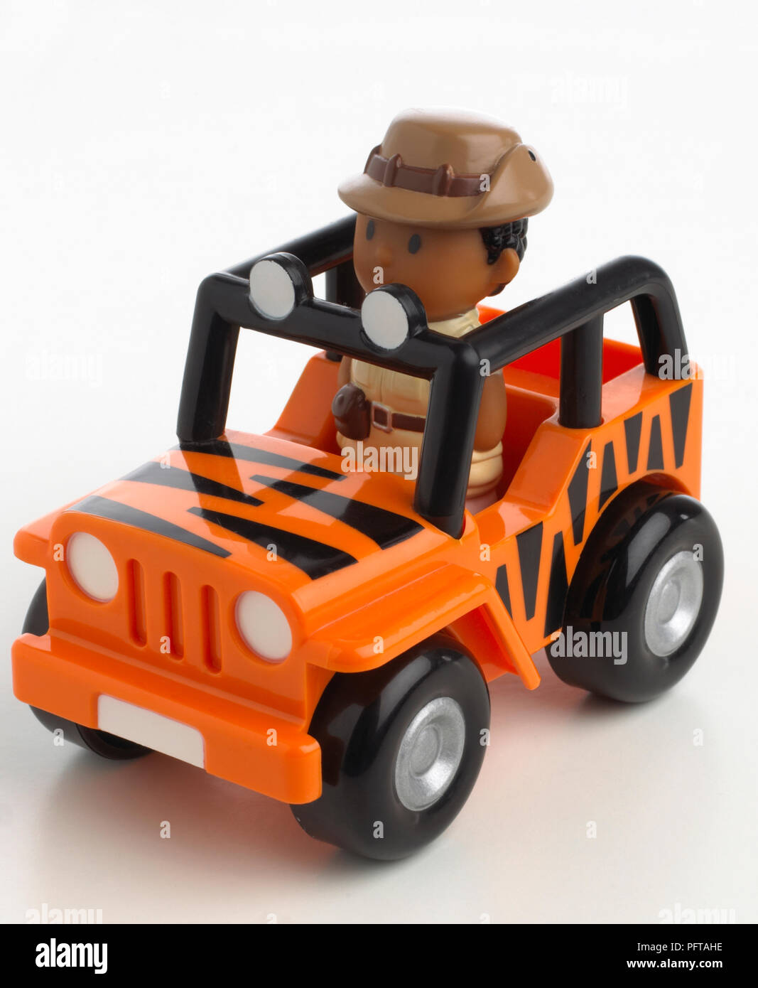 Orange jeep Truck Stockfoto
