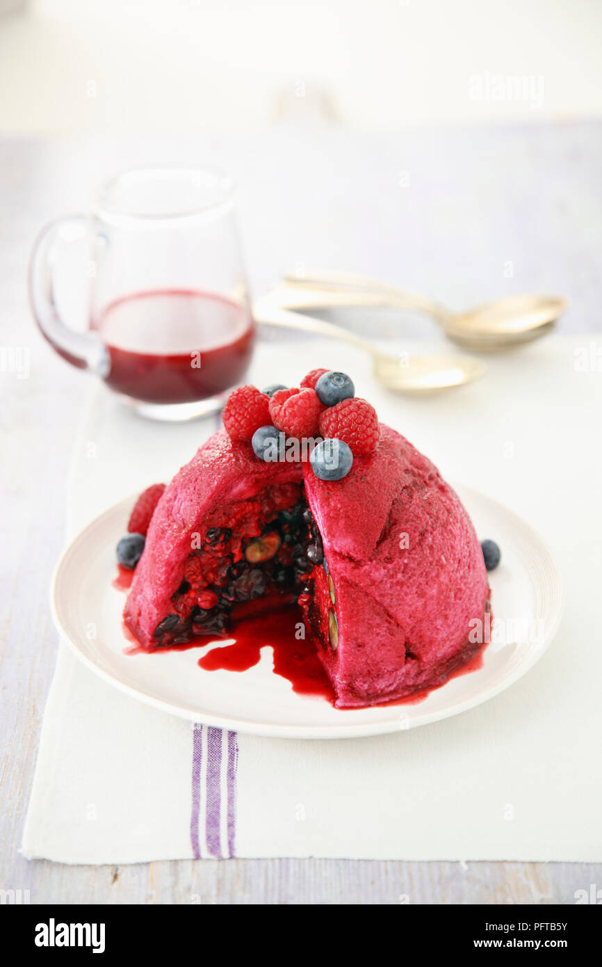 Sommer berry Pudding Stockfoto