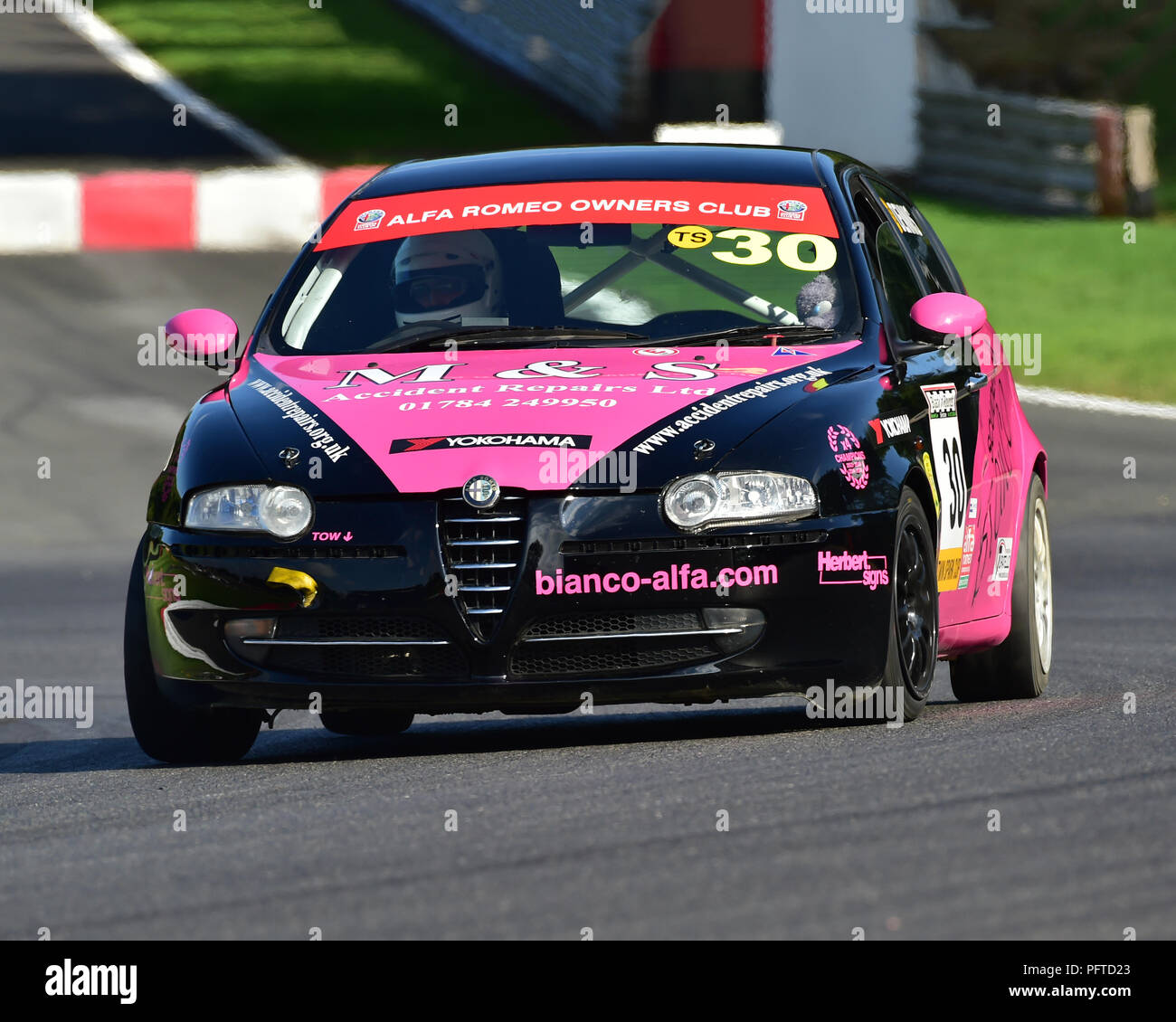 Stacey Dennis, Alfa Romeo 147, Bosch, Alfa Romeo Meisterschaft, Festival Italia, Brands Hatch, Seeburg, Kent, England, Sonntag 19 August, 2018, 2018, Stockfoto
