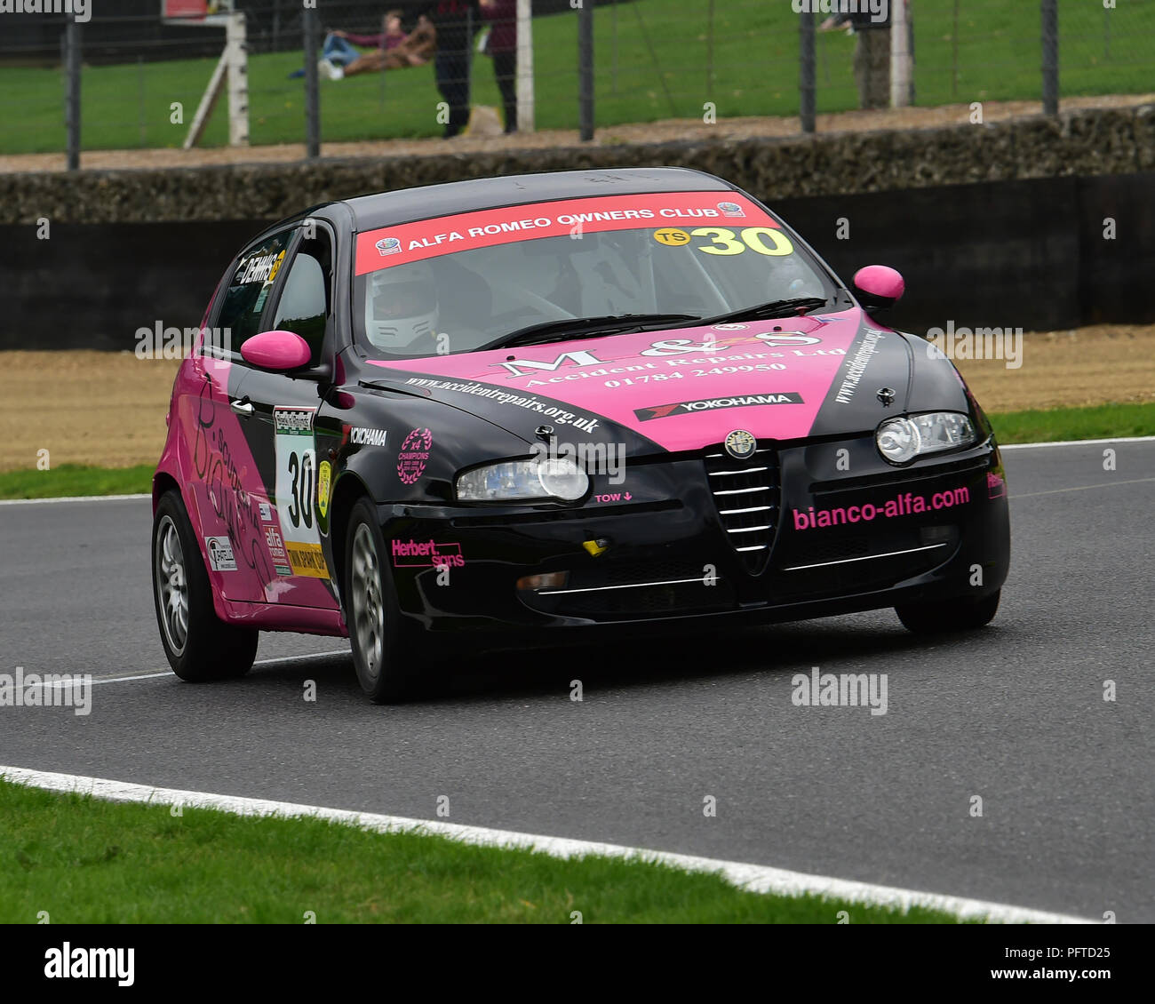 Stacey Dennis, Alfa Romeo 147, Bosch, Alfa Romeo Meisterschaft, Festival Italia, Brands Hatch, Seeburg, Kent, England, Sonntag 19 August, 2018, 2018, Stockfoto