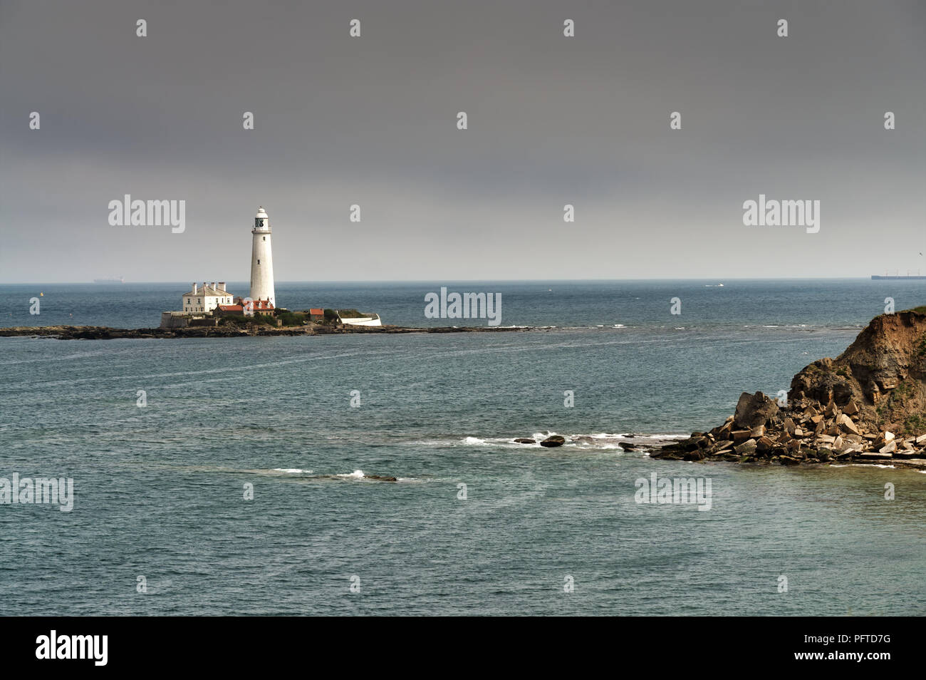 St Mary's Leuchtturm, Whitley Bay, Tyne und Wear Stockfoto
