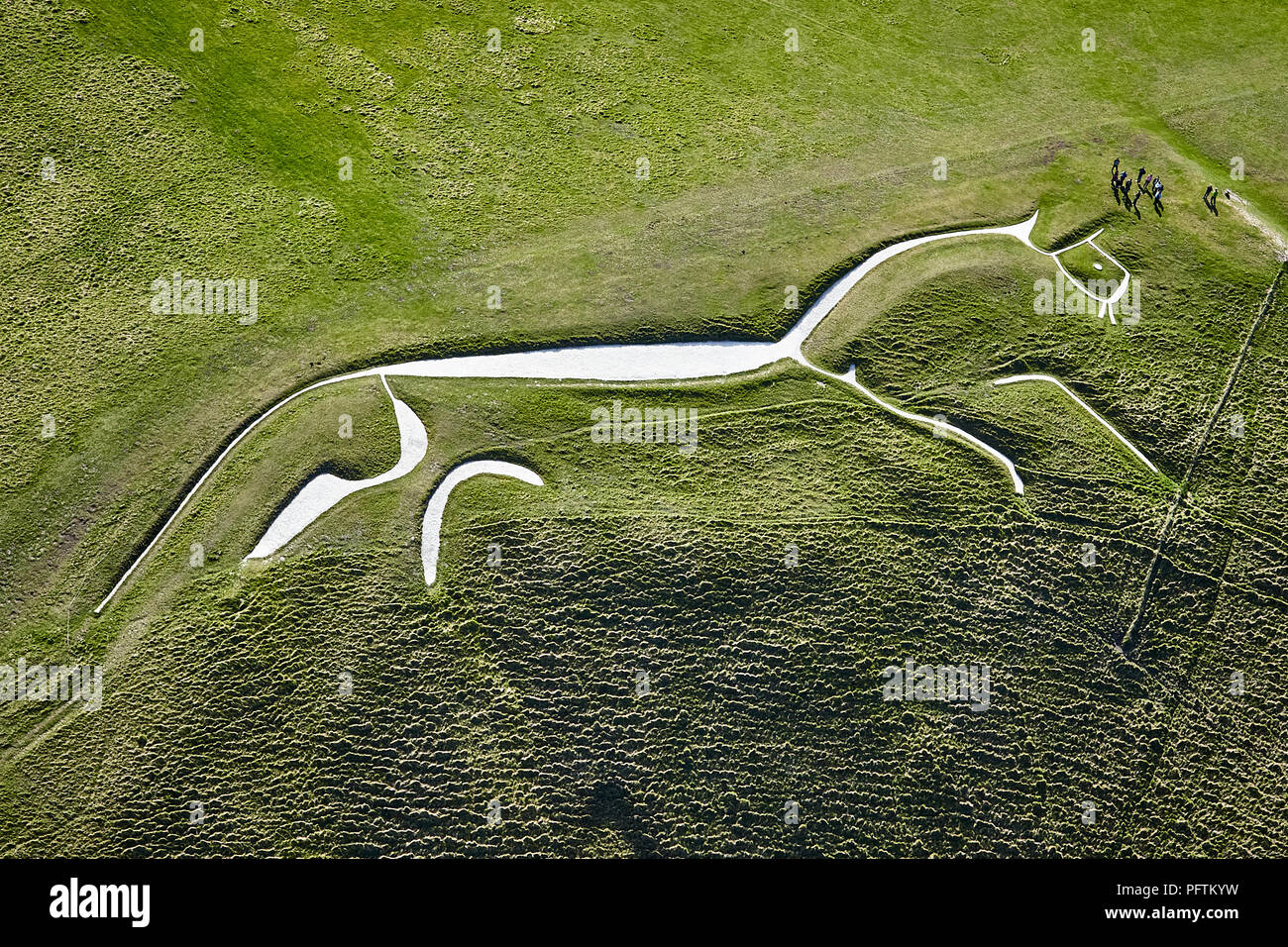 Uffington White Horse Stockfoto