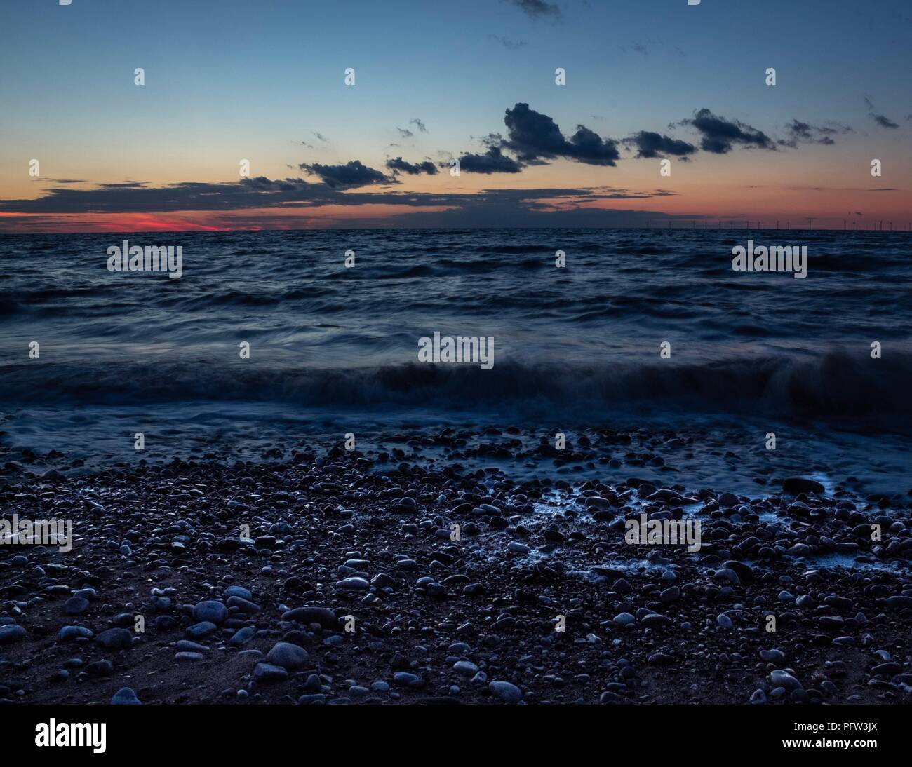 Red Sky At Night, Fotografen begeistern Stockfoto