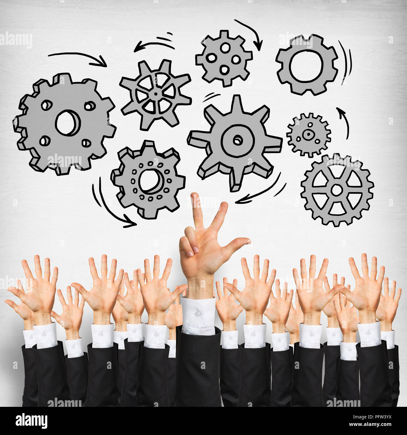 Geschäft und Teamwork Konzept Stockfoto