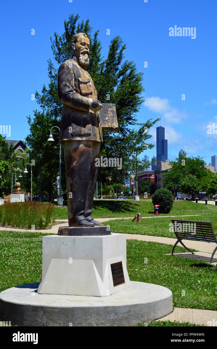 Denkmal für Venustiano Carranza, Führer der konstitutionellen Armee während der Mexikanischen Revolution und Präsident von Mexiko von 1917 bis 1920. Stockfoto