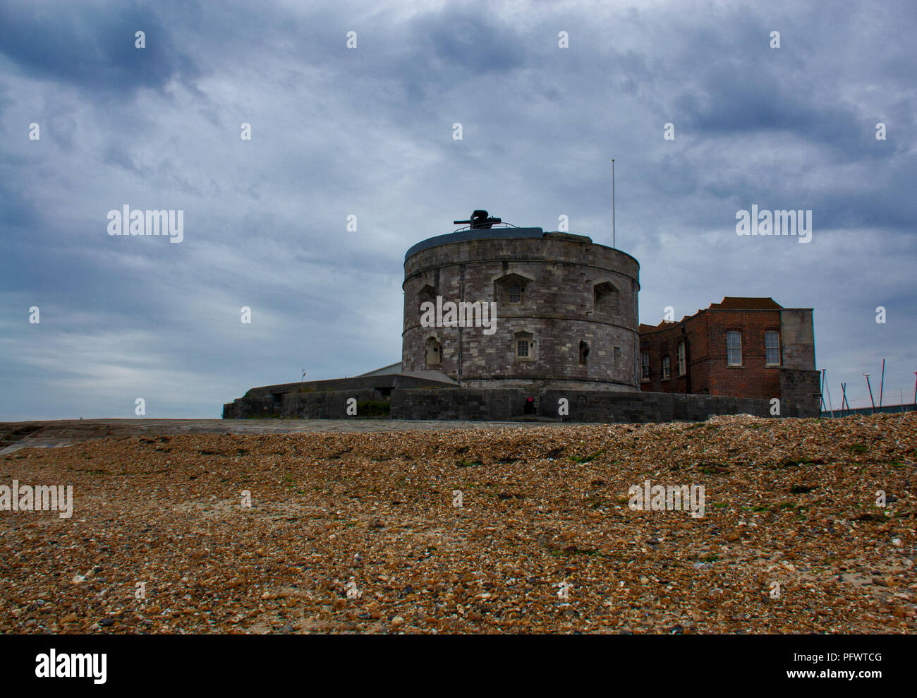 Calshot Castle, Southampton, Hampshire, England. Stockfoto