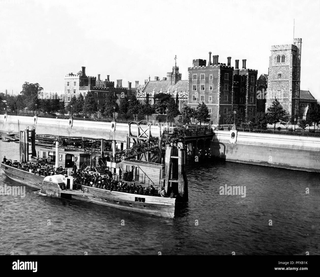 Lambeth Palace, Viktorianischen Periode Stockfoto