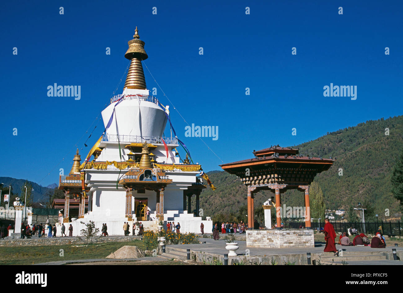 Die National Memorial Chorten in Thimpu, Bhutan Stockfoto