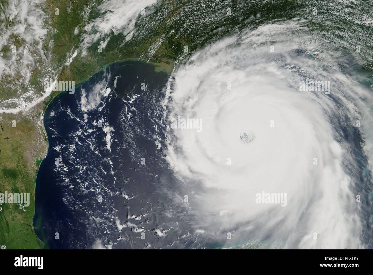 Hurrikan Katrina in New Orleans, Louisiana 2005 - Elemente dieses Bild von der NASA eingerichtet Stockfoto