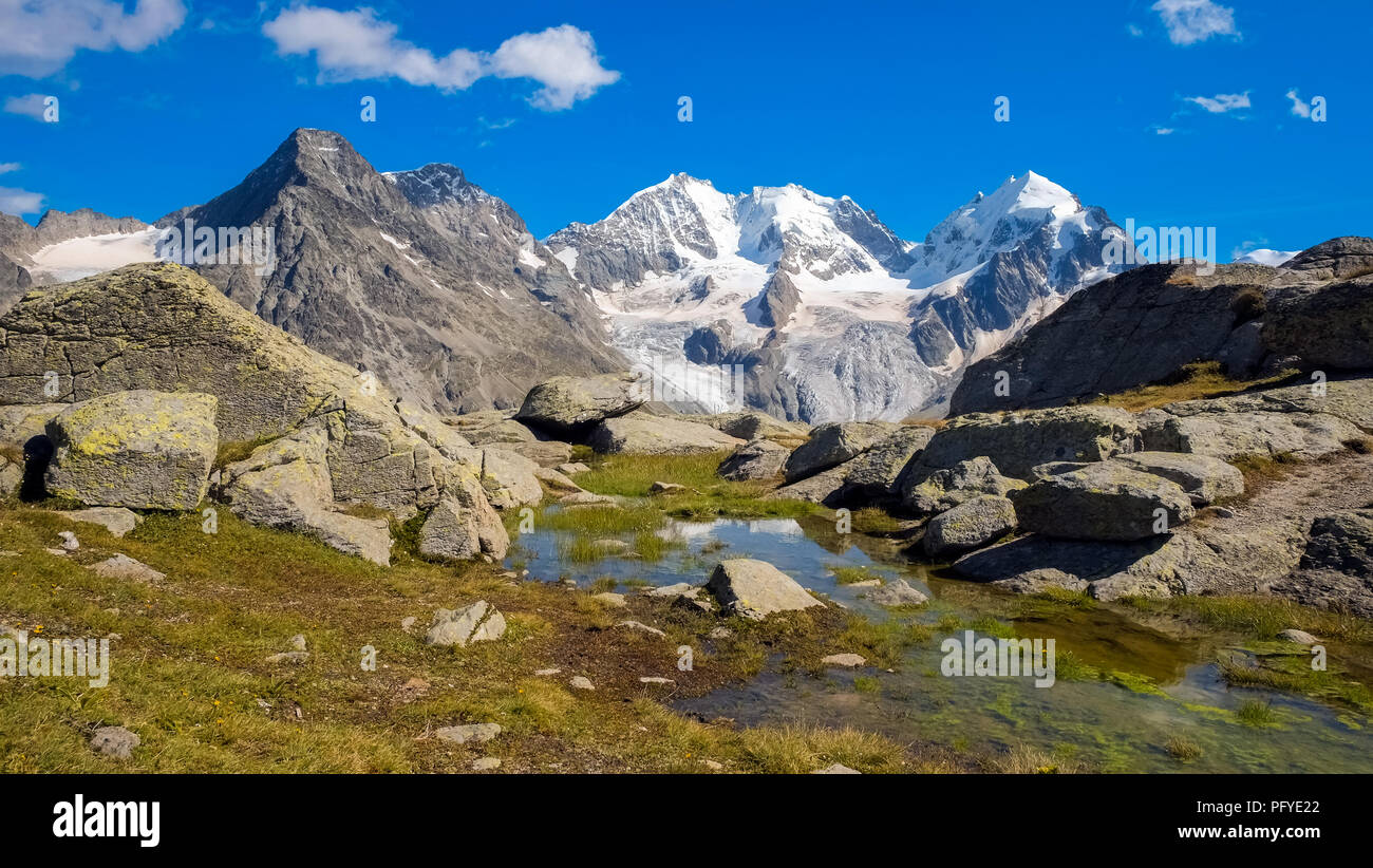 Fuorcla Surlej ist einer der schönsten Orte im Engadin. Sie den Blick