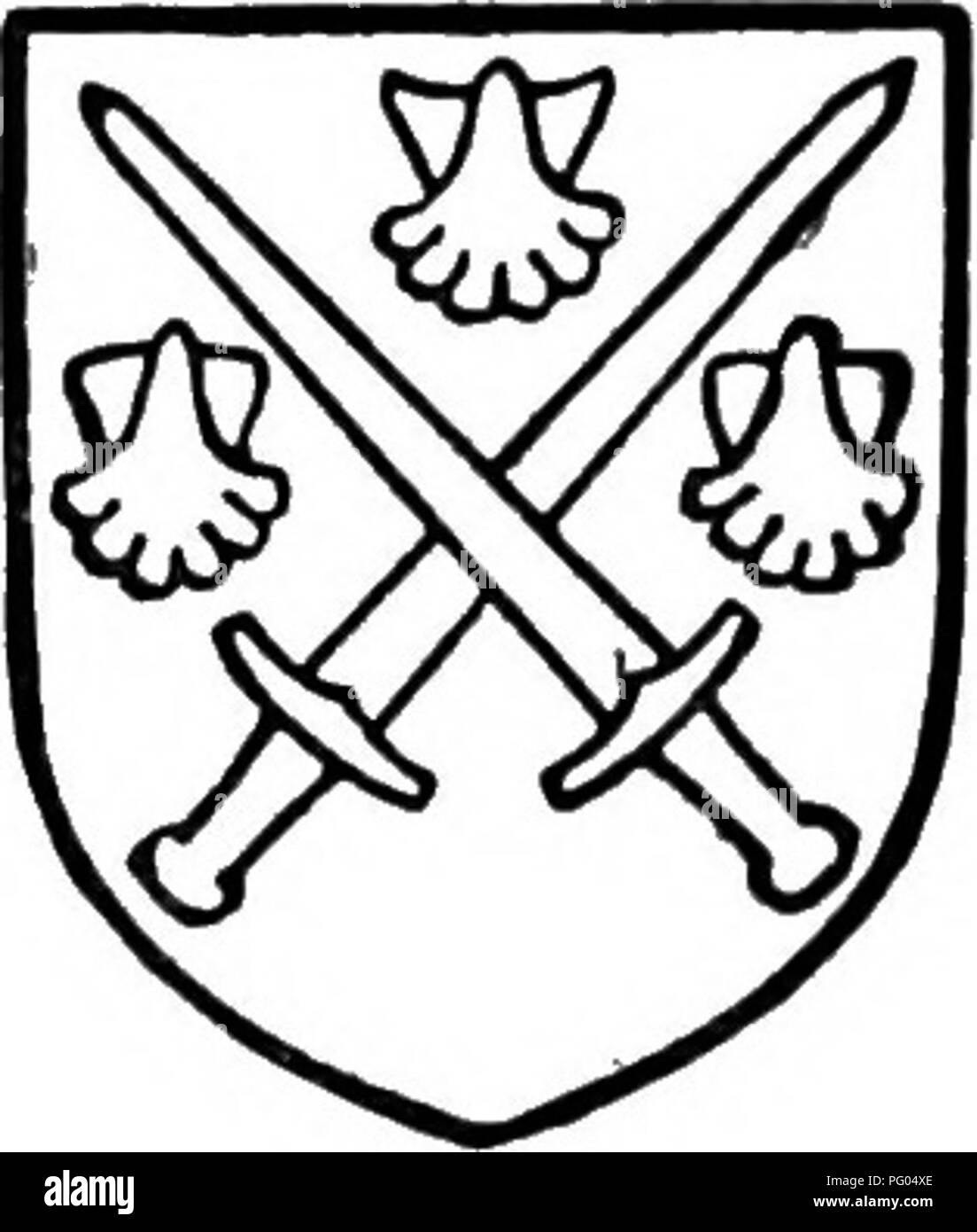 . Die Victoria Geschichte der Grafschaft von Hertford. Natural History. Byde. Oder einen Stapel en-grailed Azure ivith drei Anker oder darauf. Marke. A% ure tvjo gekreuzt sivords Argent ivith ihre hilts oder zwischen drei Jakobsmuscheln oder. Byde der Ware Park, *^, die ihn zu seinem Bruder Ältester Thomas Plumer Byde.^ verkauft "Es über 1770 von Thomas Marke des Hoo." Sein Sohn Thomas Marke verheiratet Getrude Roper, der im Jahre 1794 wurde Lady Dacre gekauft wurde, und ihr Sohn Thomas Brand, dass es uns gelungen ist, den Titel auf den Tod seiner Mutter im Jahr 1819. Das Herrenhaus mit den aufeinander folgenden Herren Dacre, bis 1901, als Henry Robert Stockfoto