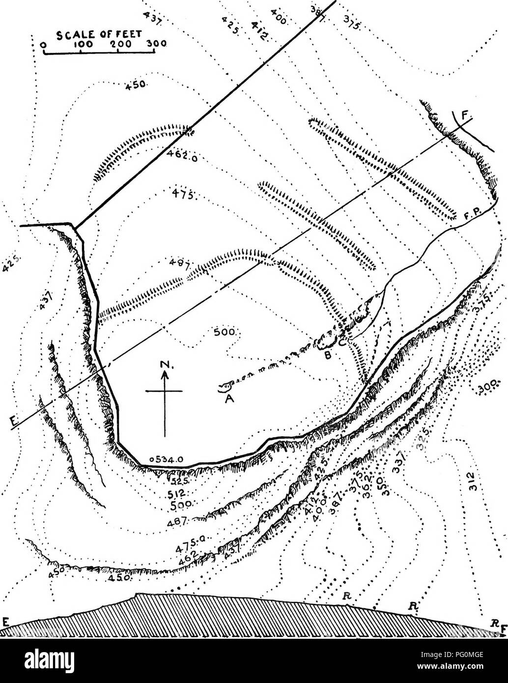 . Die Victoria Geschichte der Grafschaft von Lancaster;. Natural History. Abschnitt von E. Ao F. "Die drei Wälle mar Ferse R. Ji. R. Wallburg, Warton/509. Bitte beachten Sie, dass diese Bilder sind von der gescannten Seite Bilder, die digital für die Lesbarkeit verbessert haben mögen - Färbung und Aussehen dieser Abbildungen können nicht perfekt dem Original ähneln. extrahiert. Farrer, William, 1861-1924, ed; Brownbill, J., gemeinsame Hrsg. London [Polizist] Stockfoto