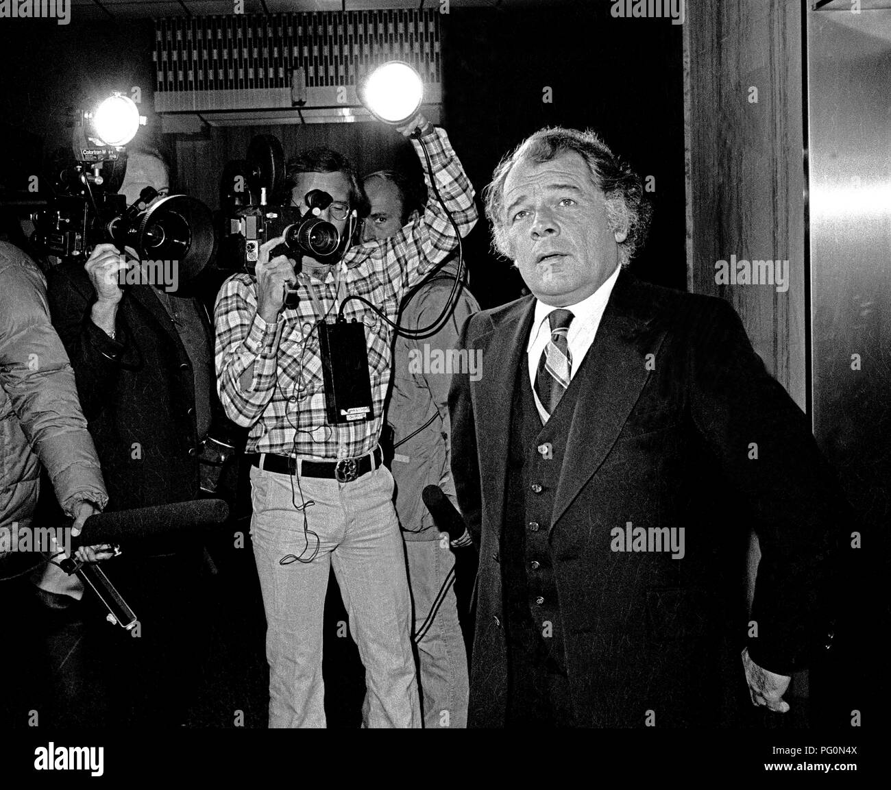 Rechtsanwalt F. Lee Bailey, Patty Hearst in San Francisco, 1975 Stockfoto