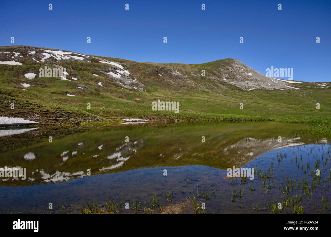 Schöne Aussicht auf die alpine Keskenkija Trek, Jyrgalan, Kirgisistan Stockfoto