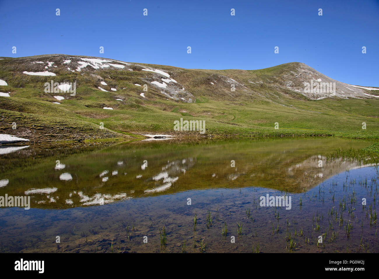 Schöne Aussicht auf die alpine Keskenkija Trek, Jyrgalan, Kirgisistan Stockfoto