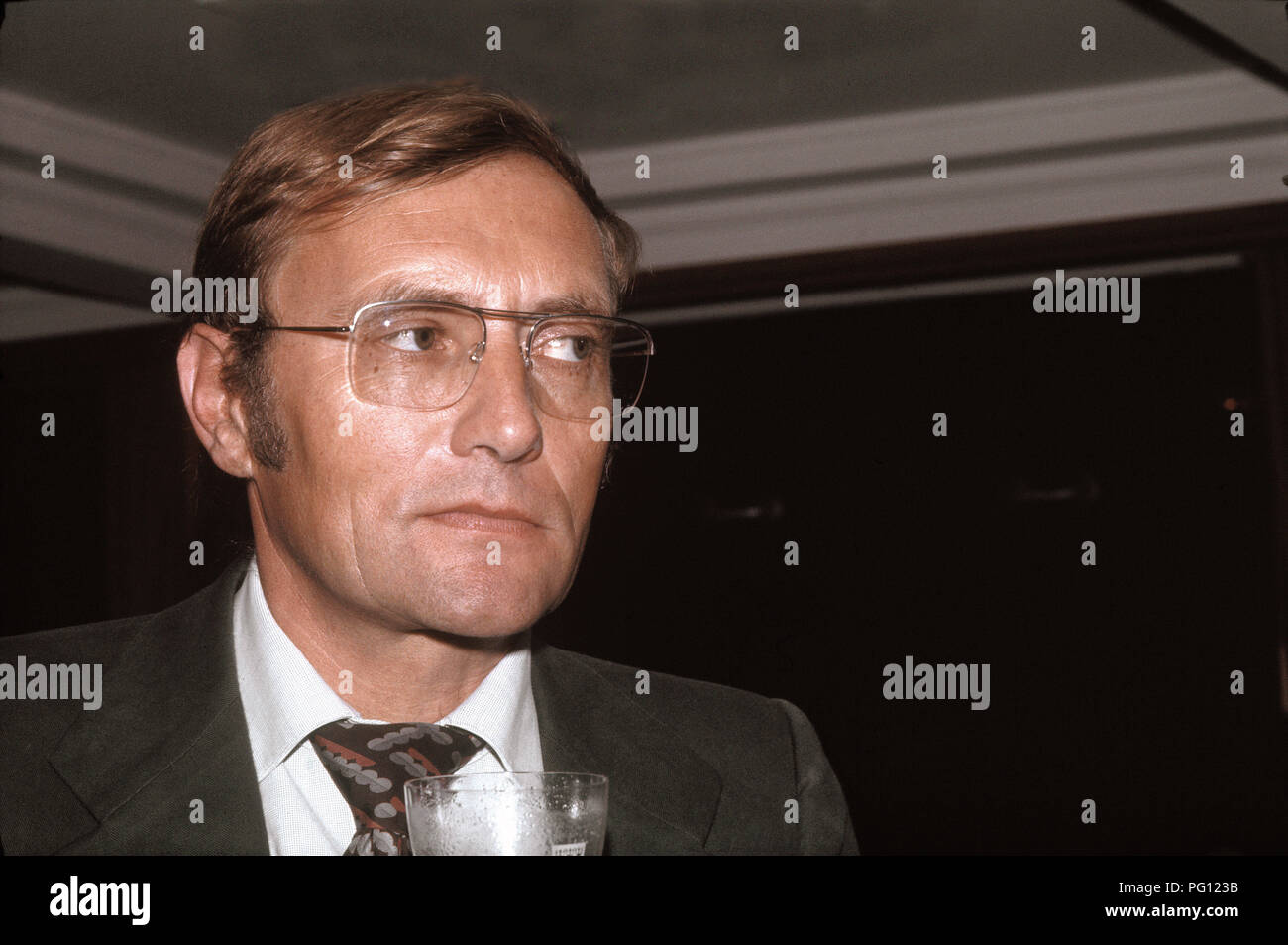 Rudolf Augstein (Journalist, Verleger, Journalist und Gründer des Magazins  "Der Spiegel") - 10/09/1972 Stockfotografie - Alamy
