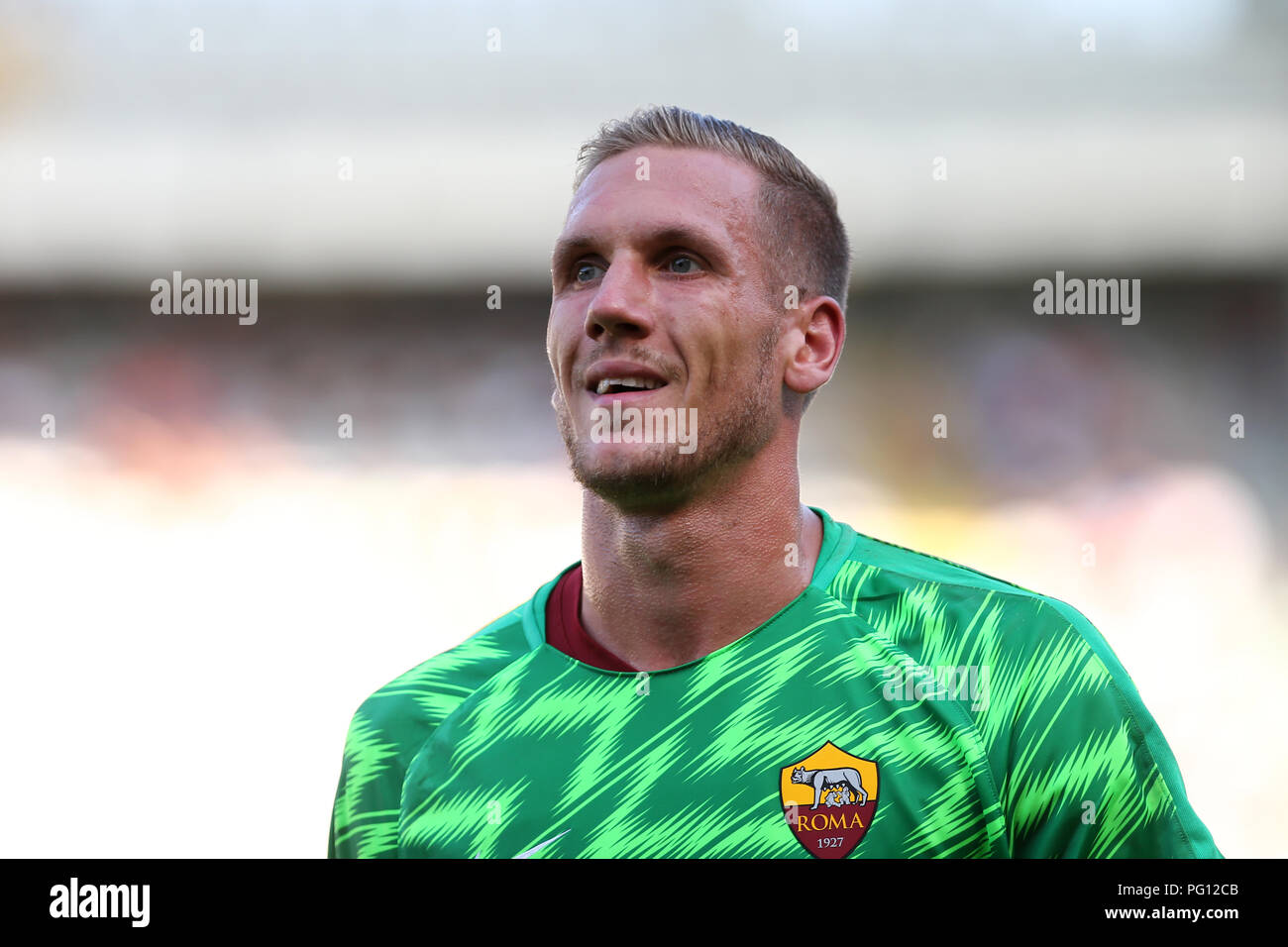 Robin Olsen Von As Rom In Der Serie A Fussballspiel Zwischen Torino Fc Und As Roma Stockfotografie Alamy