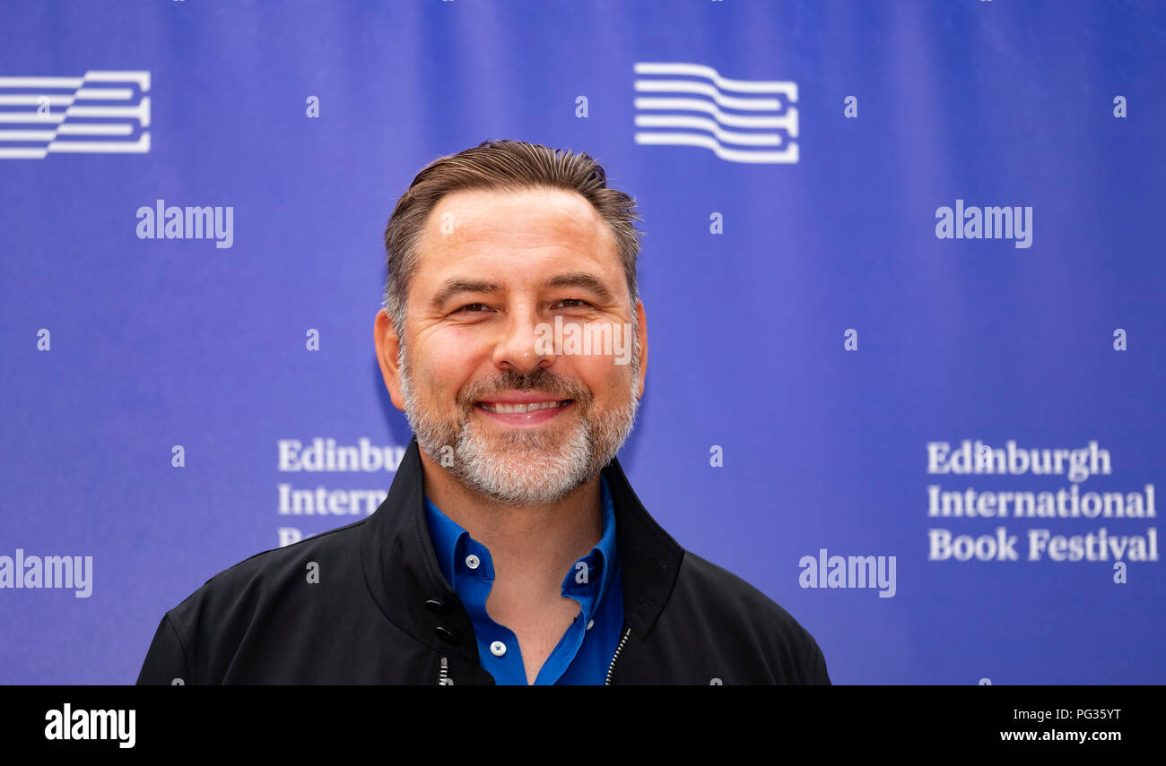 Edinburgh, Schottland, Großbritannien. 23. August 2108. David Walliams bringt sein neues Buch 'Bad Dad" zum Festival. Credit: Iain Masterton/Alamy leben Nachrichten Stockfoto