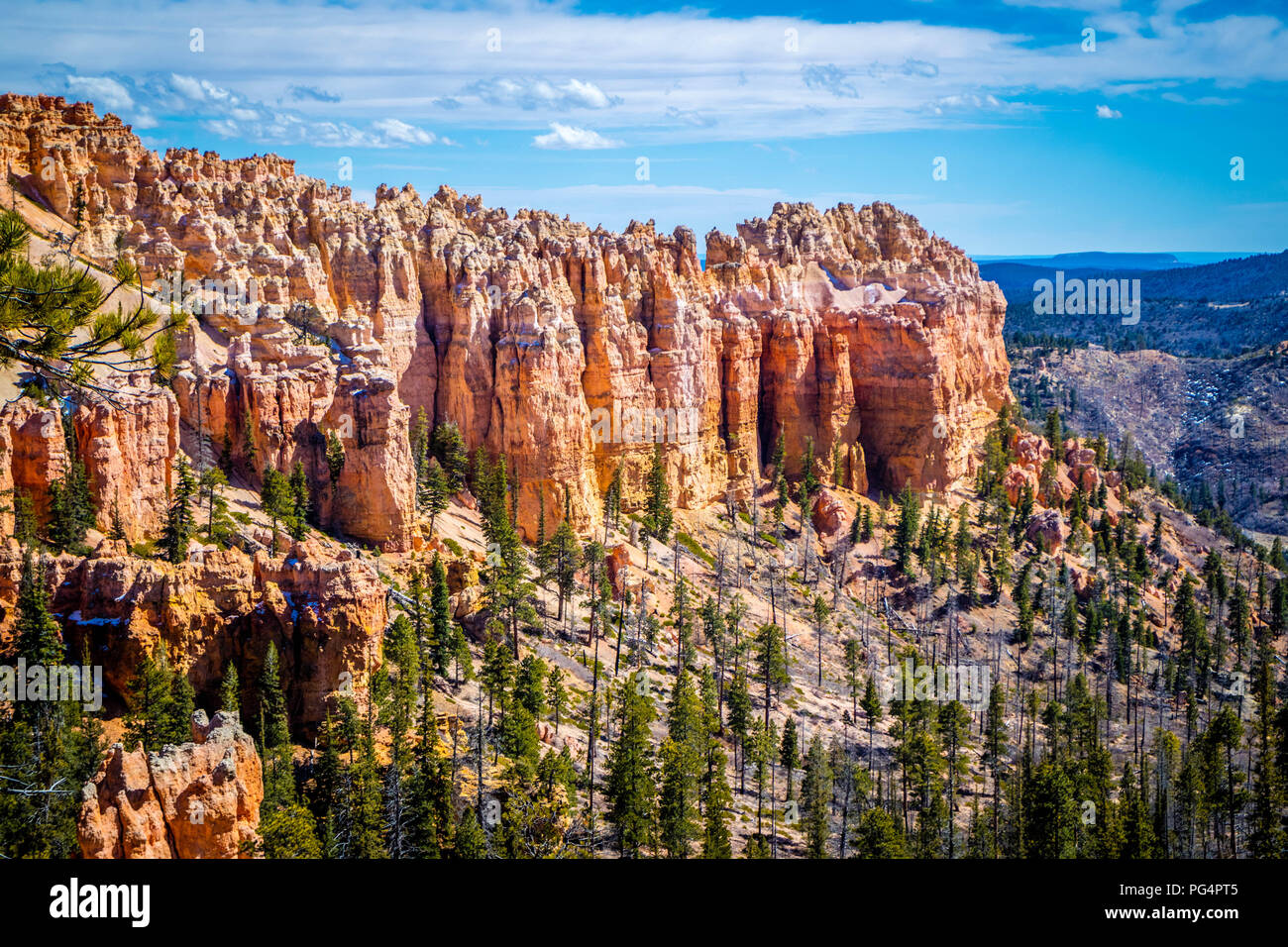 Natürliche Felsformation der berühmten Website des Bryce Canyon National Park Stockfoto