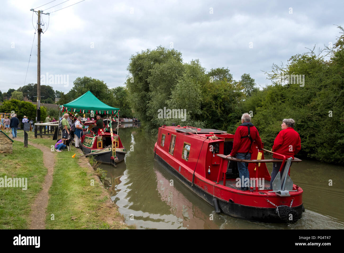 Shutlanger Canal Festival 2018: aynho, Northamptonshire auf dem Grand Union Canal Stockfoto