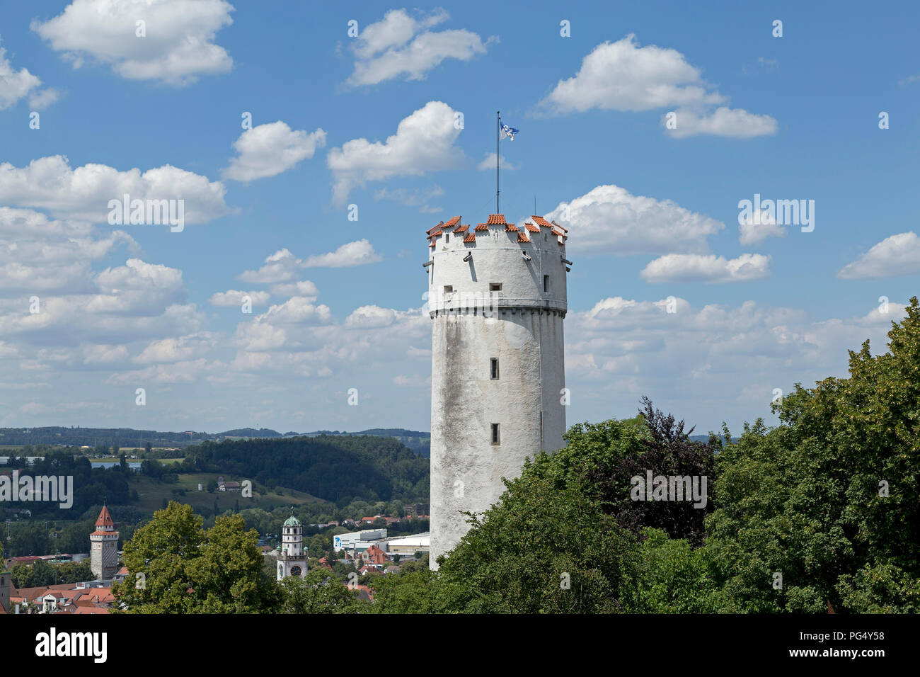 Mehlsack (mehlsack) Tower, Ravensburg, Baden-Württemberg, Deutschland Stockfoto